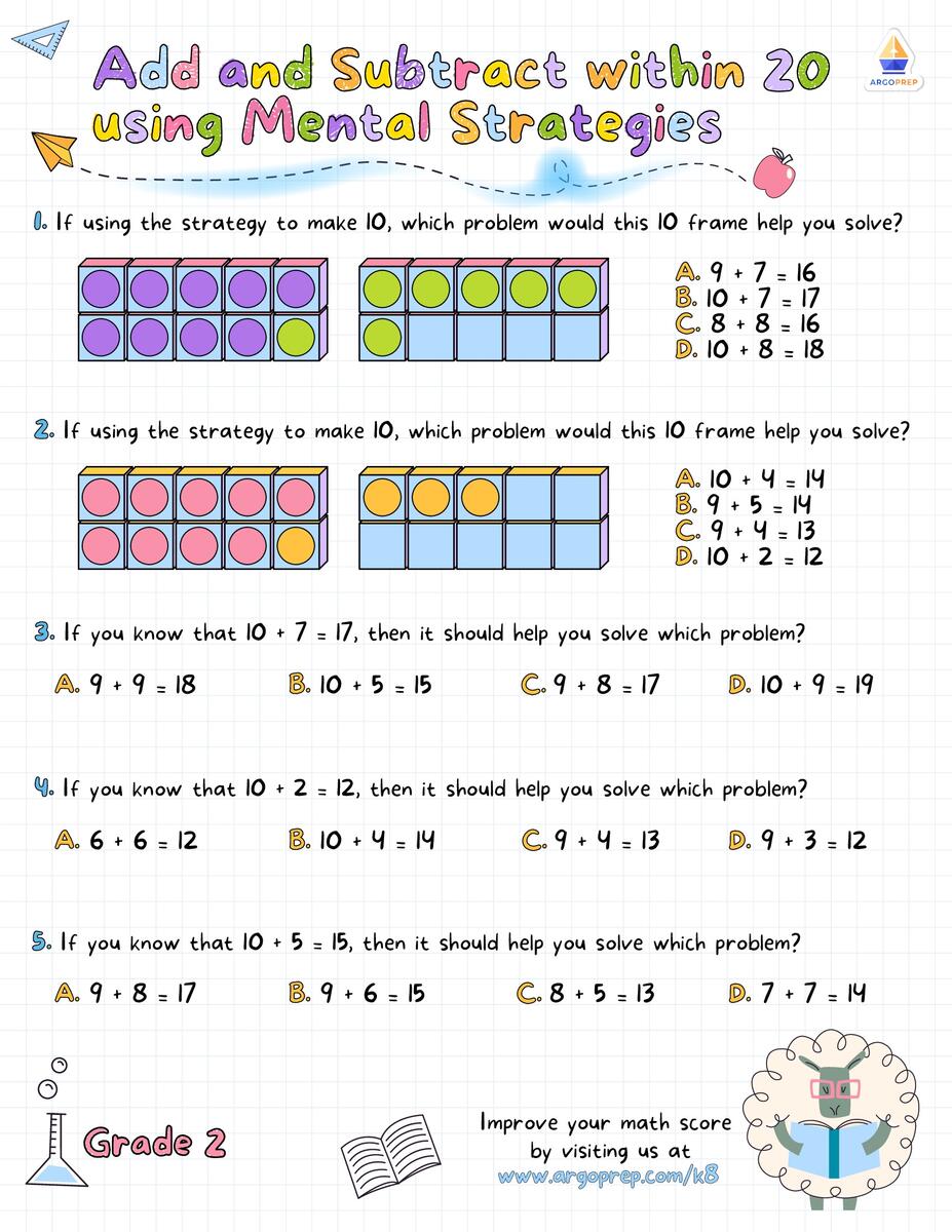Kindergarten Subtraction Decomposing Numbers Worksheets For Free ArgoPrep Kindergarten Subtraction Decomposing Numbers Worksheets For Free ArgoPrep