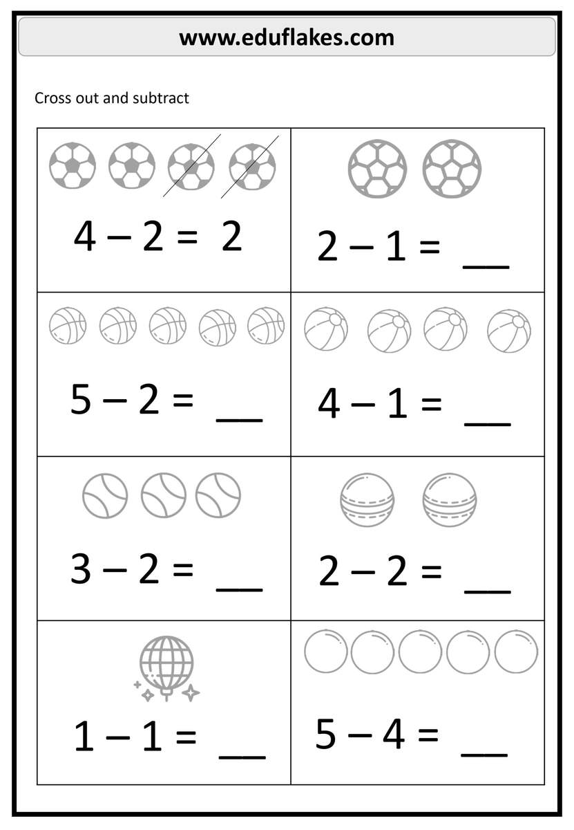 Kindergarten Subtraction Worksheet Printables Free PDF Eduflakes Kindergarten Subtraction Decomposing Numbers Worksheets For Free ArgoPrep