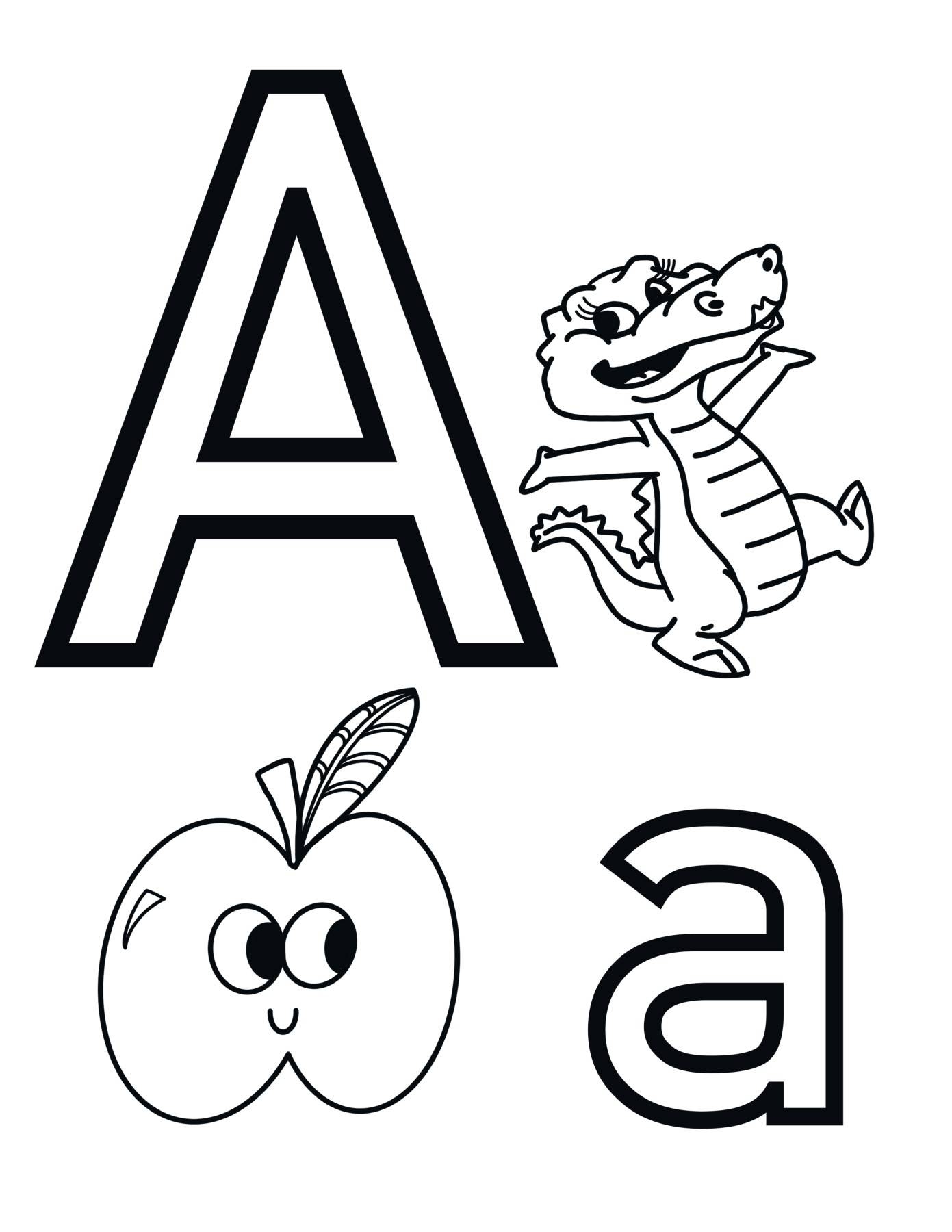 Letter A Coloring Page Sheet By Knox Worksheets TPT Letter A Coloring Pages