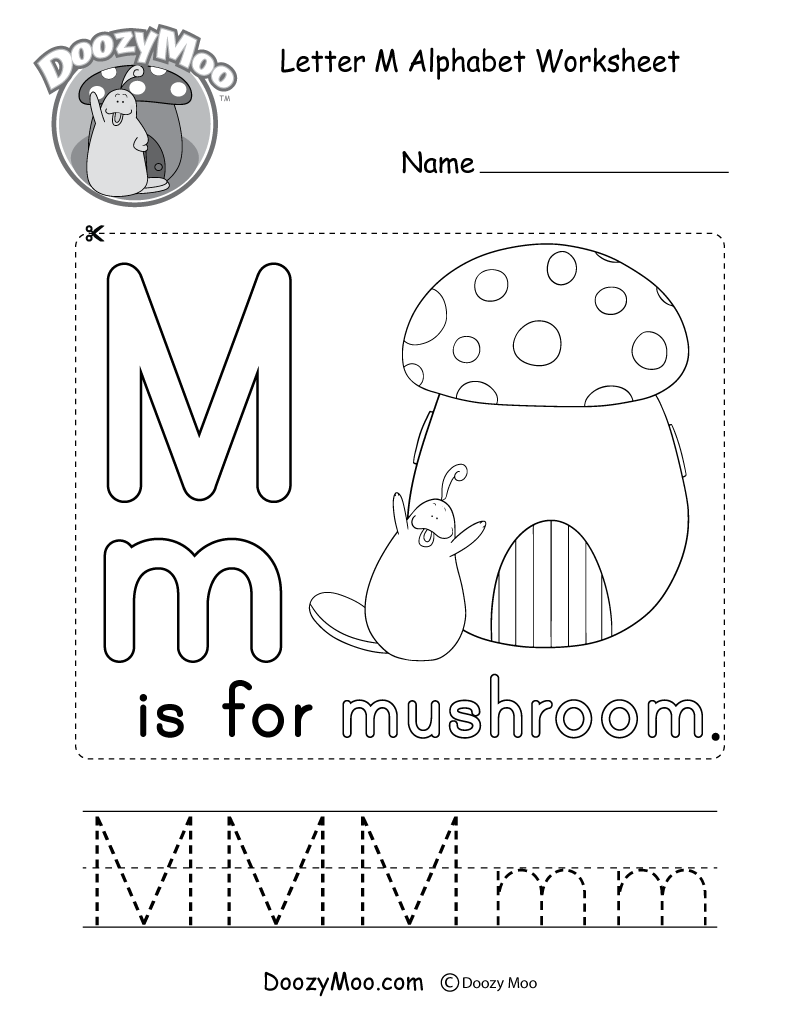 Letter M Alphabet Activity Worksheet Doozy Moo Letter M Alphabet Activity Worksheet Doozy Moo