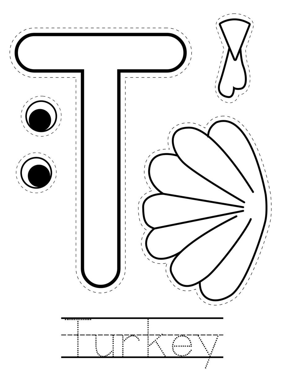 Letter T Craft Turkey Activity Homeschooling Preschool T Is For Turkey Free Printable Coloring Sheet MississippiMom