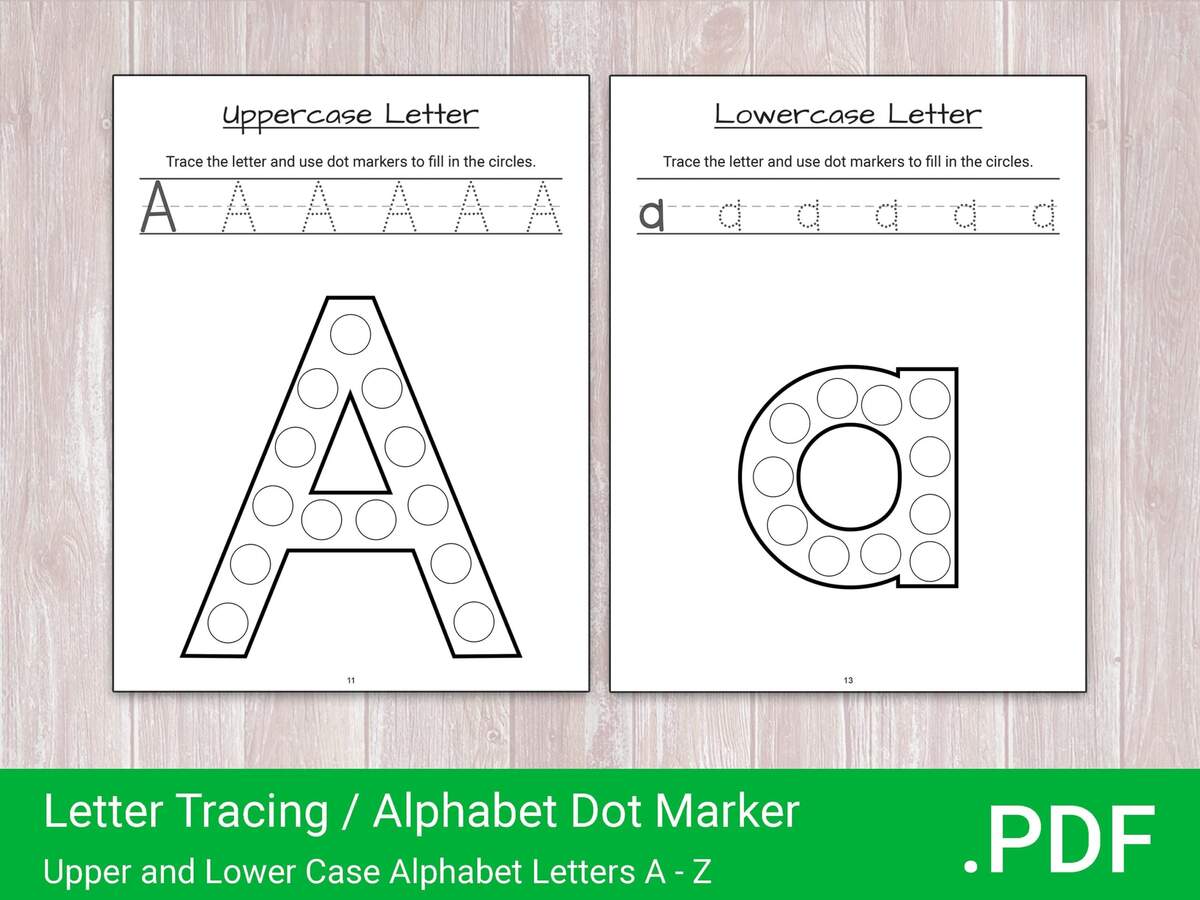 Letter Tracing Alphabet Dot Marker Upper And Lower Case Alphabet Letters A Z Free Commercial Use Etsy Letter Tracing Alphabet Dot Marker Upper And Lower Case Alphabet Letters A Z Free Commercial Use Etsy