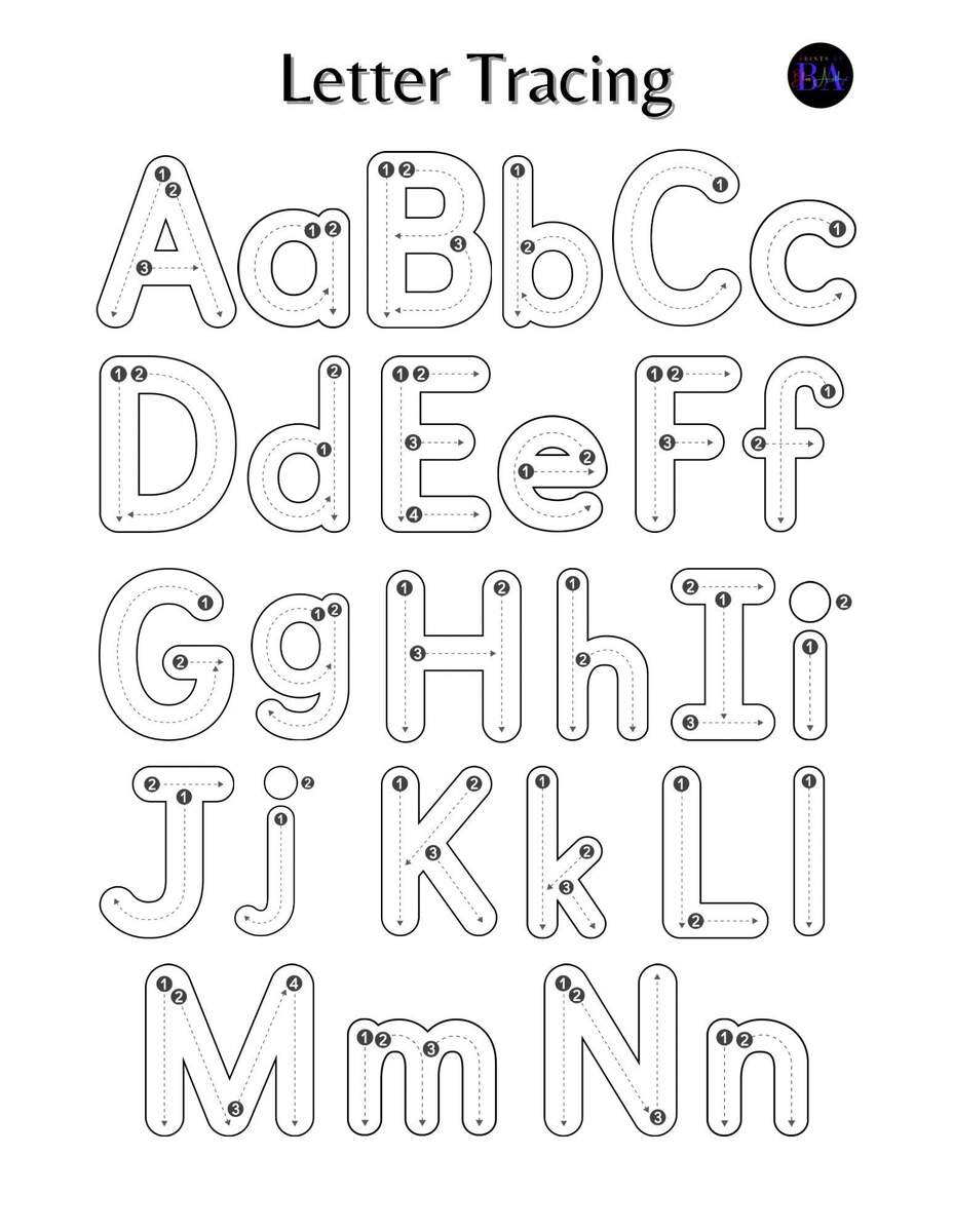 Letter Tracing Upper Lower Case Etsy Alphabet Letter Tracing Worksheets A To Z Alphabet Activities Upper Lower Case Printable Etsy