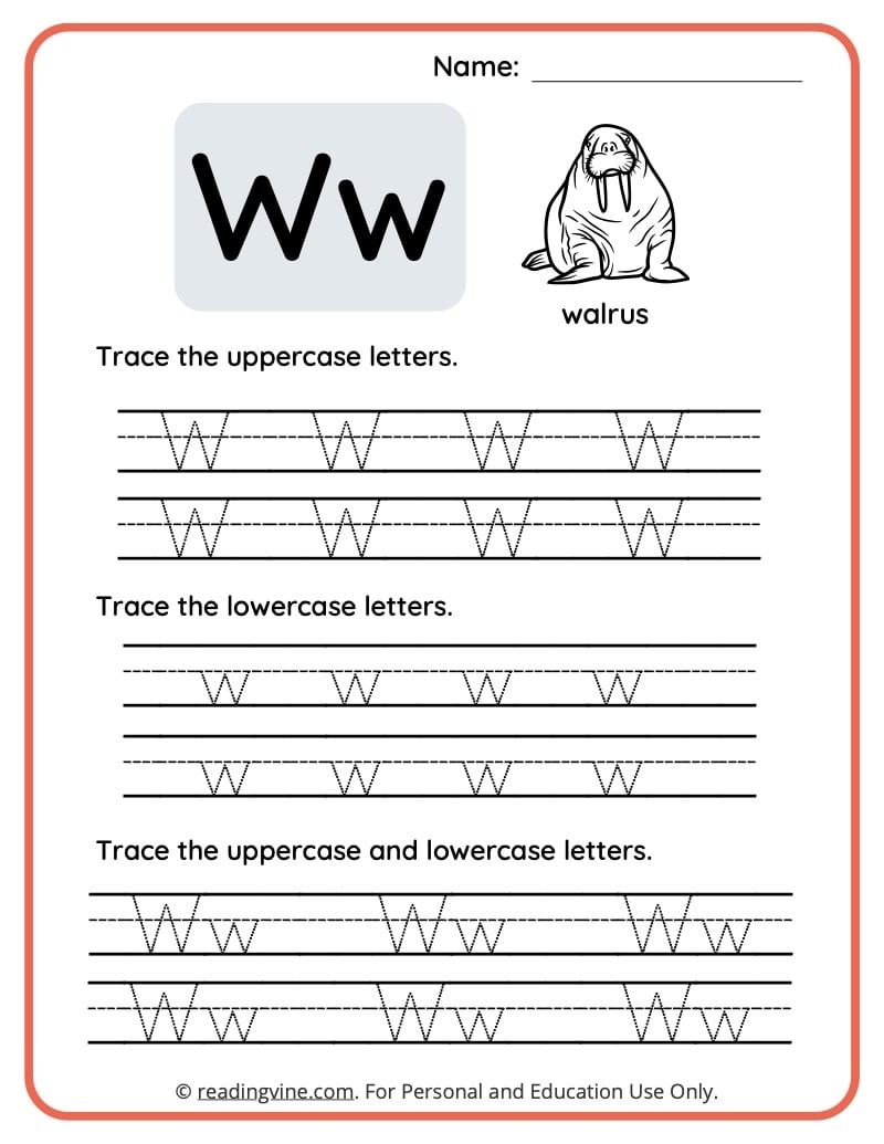 Letter W Worksheets For Preschool Free Printable Letter W Alphabet Activity Worksheet Doozy Moo