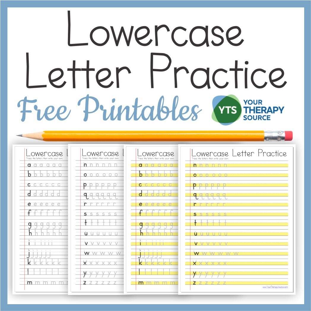Lower Case Letters Printables FREE Your Therapy Source Alphabet Tracing Worksheet Printable Preschool Lowercase Alphabet Handwriting Practice Kindergarten Letter Tracing Worksheet Kindergarten Etsy
