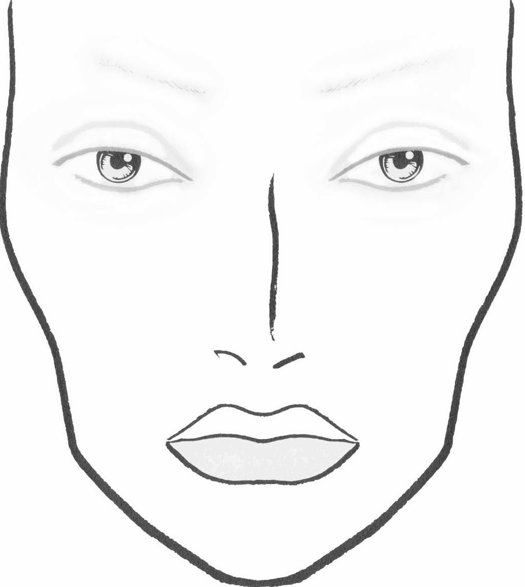 Make Up For Dolls DIY Blank Makeup Face Charts Makeup Face Chart Face Chart Practice Sheets Printable Make Up Practice Sheets Blank Face Chart Printable Blank Make Up Chart Download Etsy