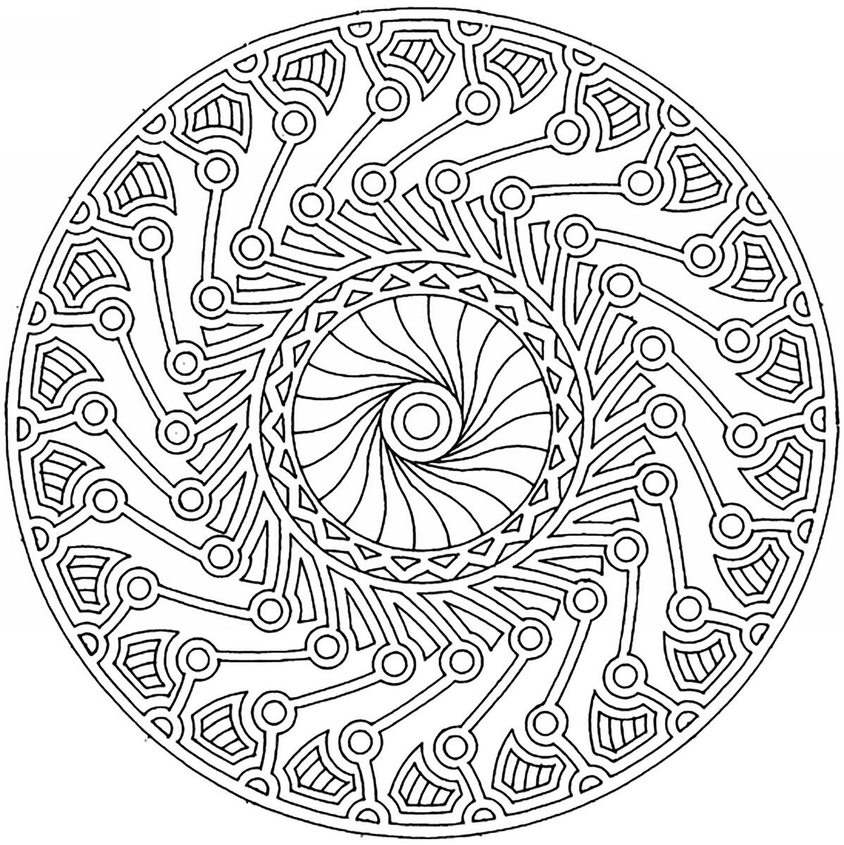 Mandala Harmony And Complexity Difficult Mandalas for Adults