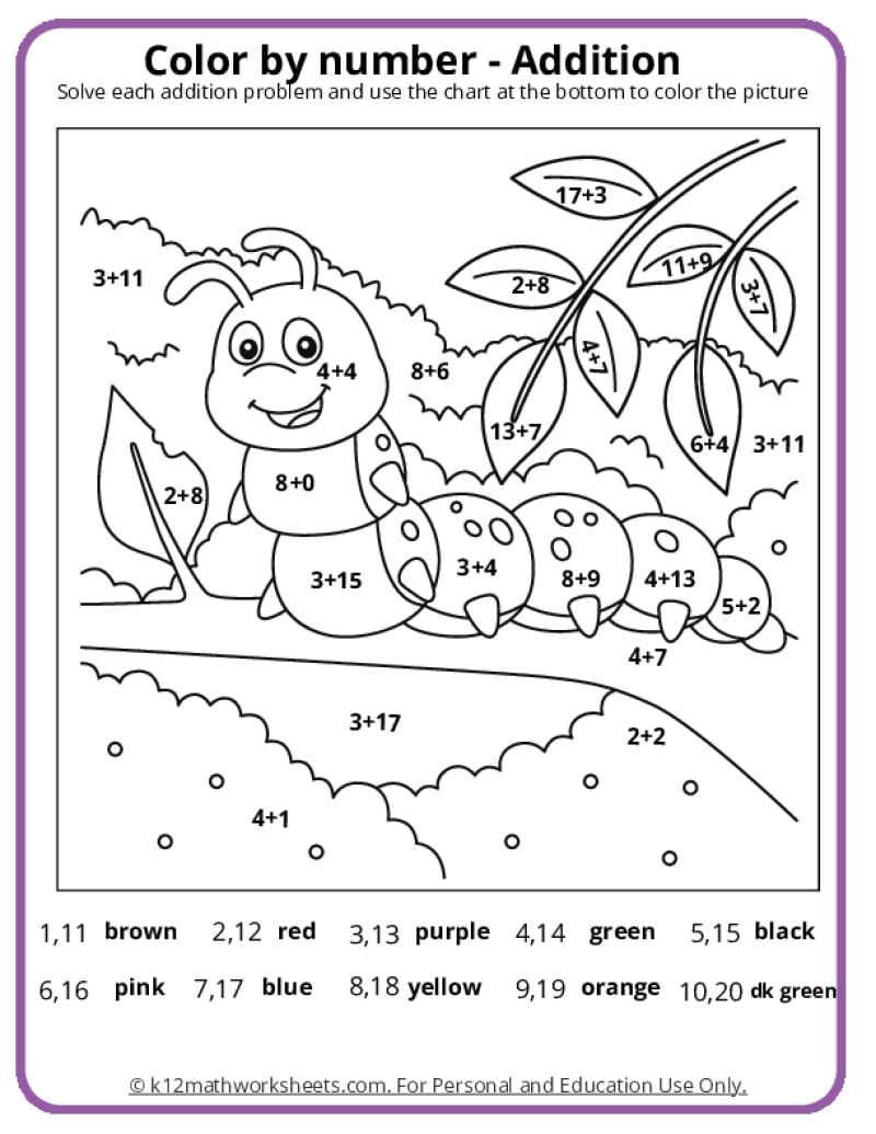 Rangoli Color By Number Decimal Operations Worksheet Printable PDF 5th And 6th Grade Number Operations Worksheet Cazoom Math