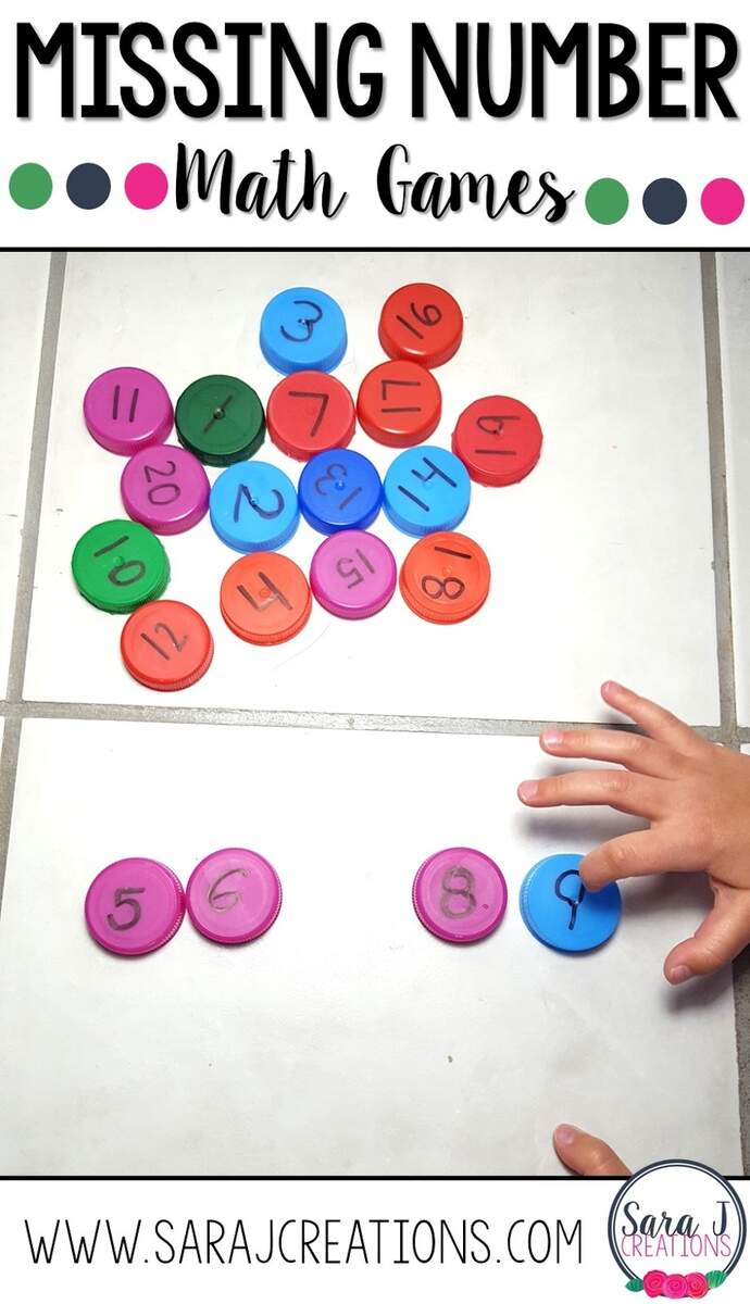 Missing Number Math Games Sara J Creations