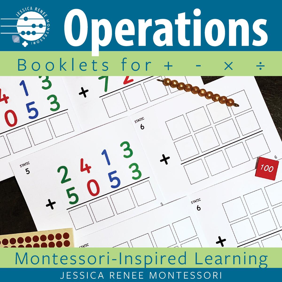 Montessori Math Operations Booklets Static And Dynamic 4 Digit Problems Made By Teachers Montessori Math Operations Booklets Static And Dynamic 4 Digit Problems Made By Teachers