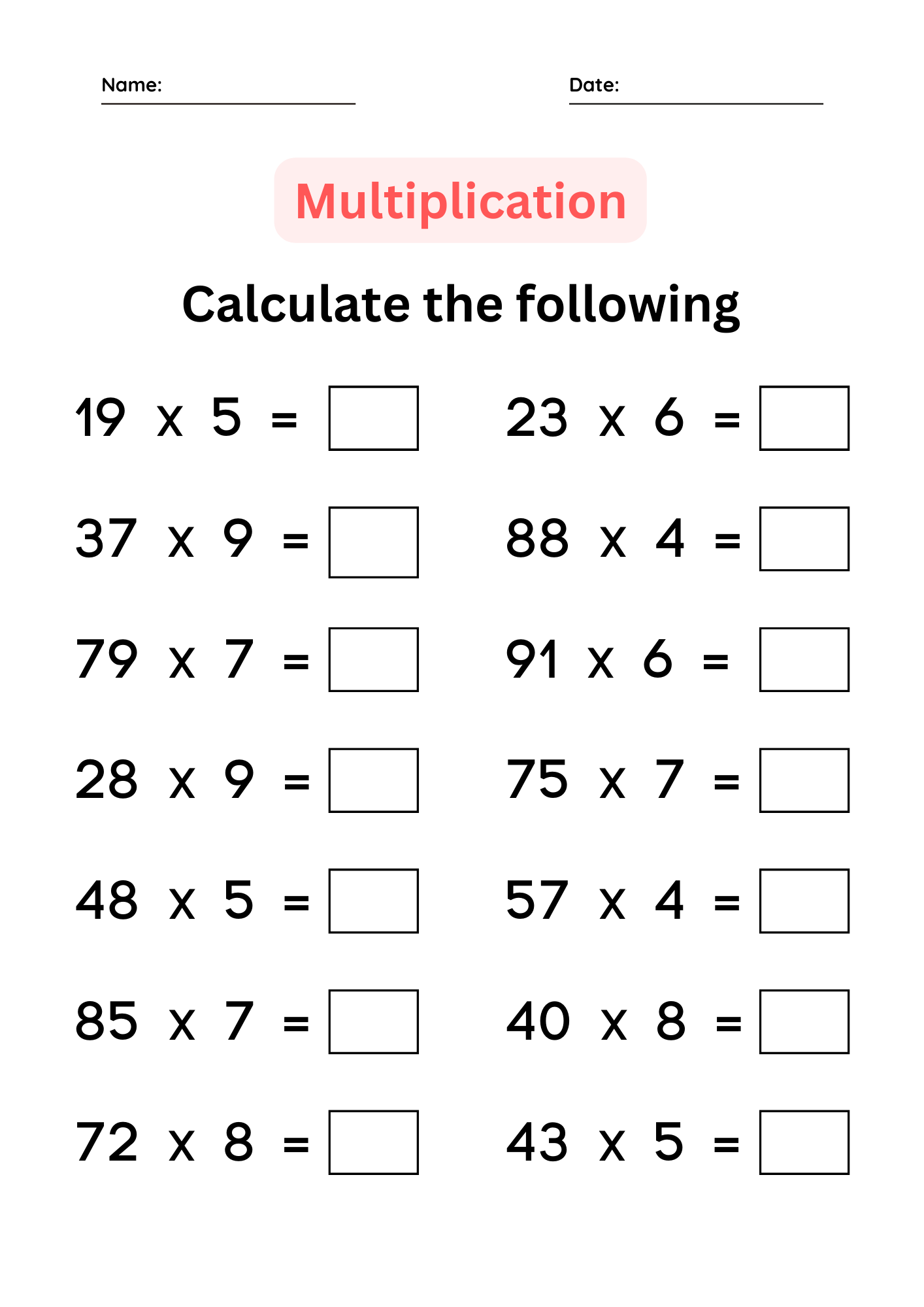 Multiplication Facts Practice Bundle Multiplication Games And Worksheets Inspired Elementary