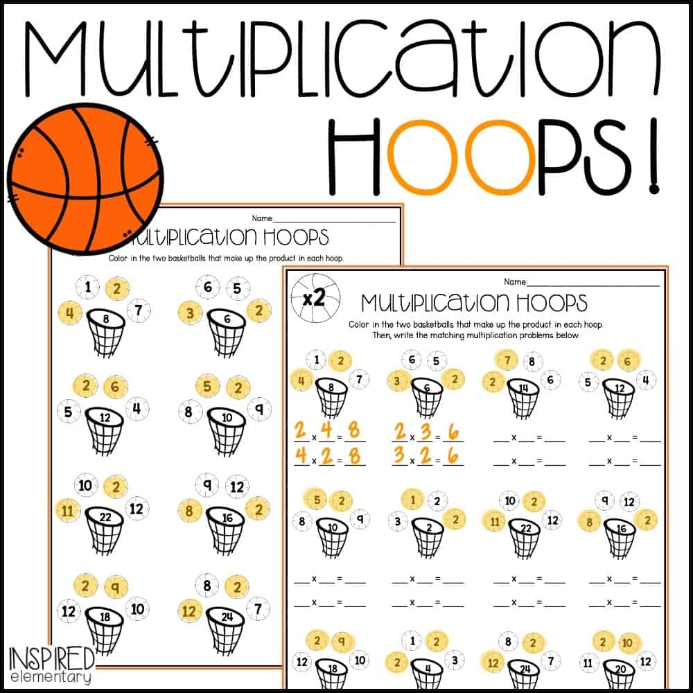 Multiplication Hoops Multiplication Facts To 12 Inspired Elementary Multiplication Hoops Multiplication Facts To 12 Inspired Elementary