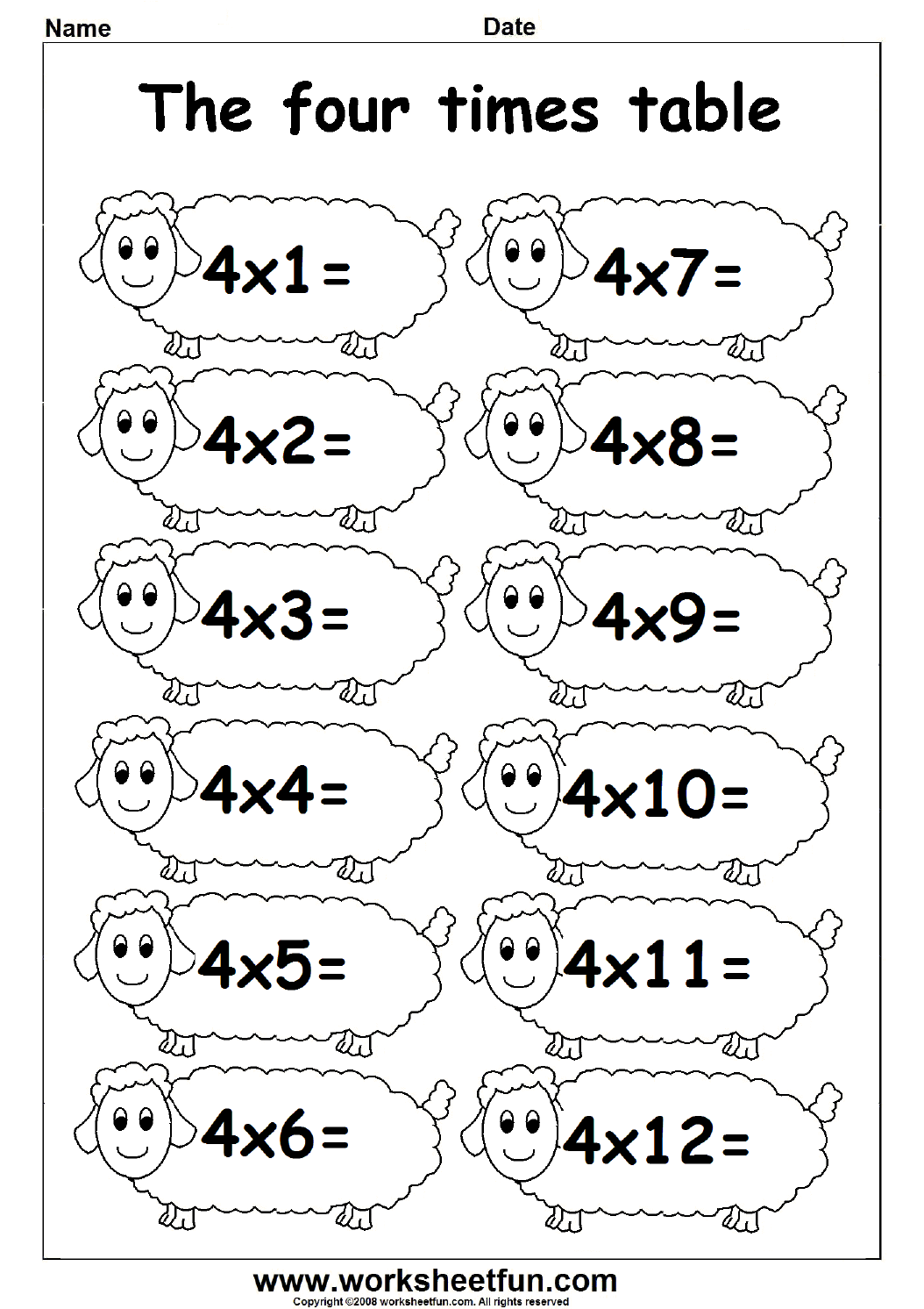 Multiplication Worksheets