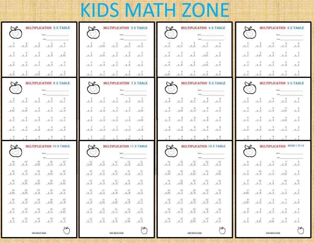Multiplication Worksheets 2nd 4th Grade Math Practice PDF Etsy Free Dads Worksheet Multiplication Download Free Dads Worksheet Multiplication Png Images Free Worksheets On Clipart Library