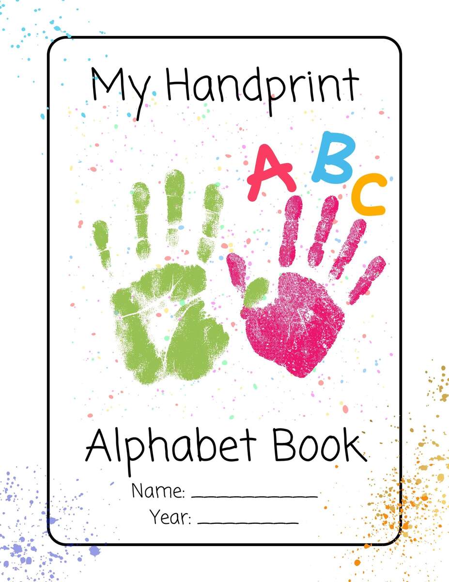 My Handprint Alphabet Book Etsy My Handprint Alphabet Book Etsy