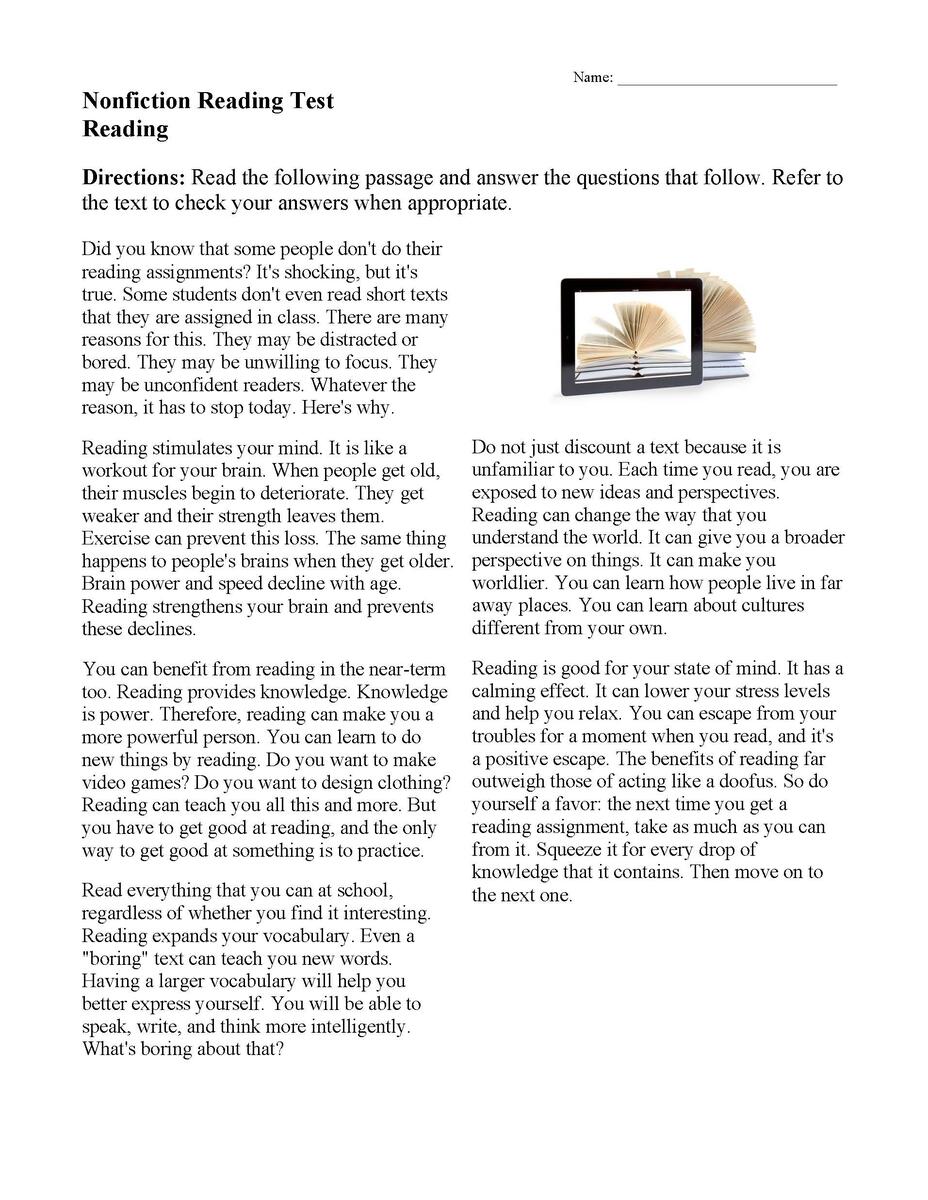 Nonfiction Passages And Functional Texts Ereading Worksheets Nonfiction Passages And Functional Texts Ereading Worksheets