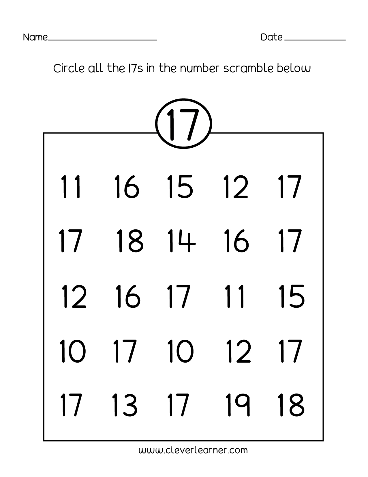 FREE Printable Number 18 Tracing Worksheets