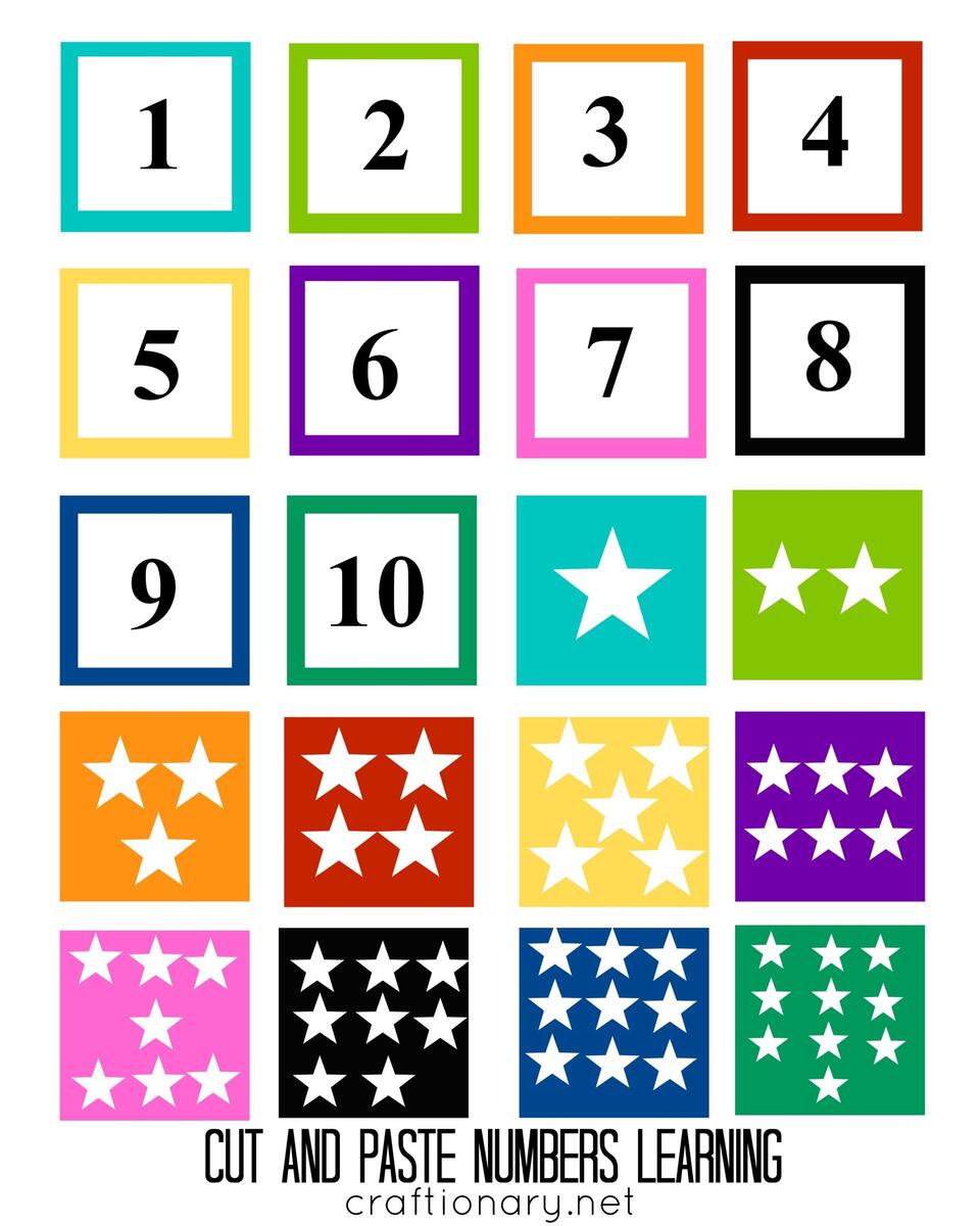 Free Printable Number Matching Clip Cards