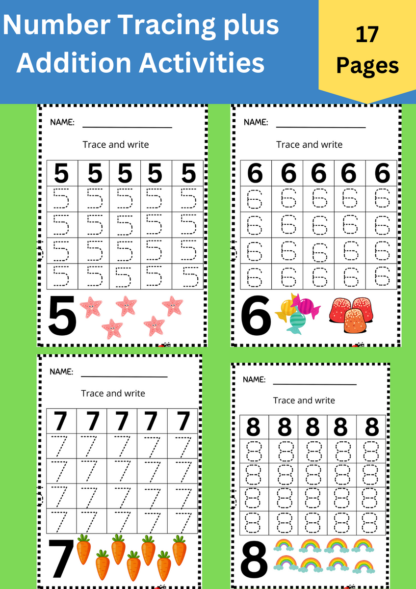 Customize 136 Kindergarten Addition Worksheets Templates Online Canva
