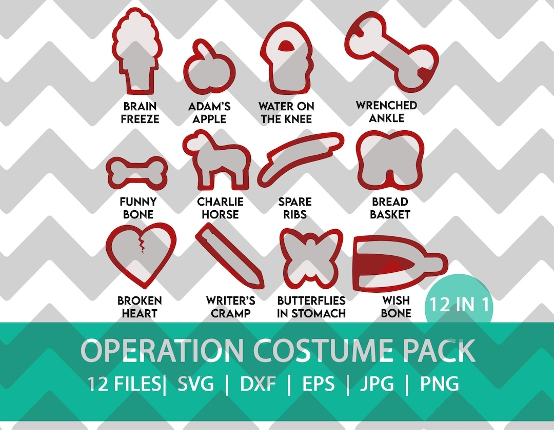 Operation Costume Pack SVG DXF PNG Etsy Operation Costume Pack SVG DXF PNG Etsy