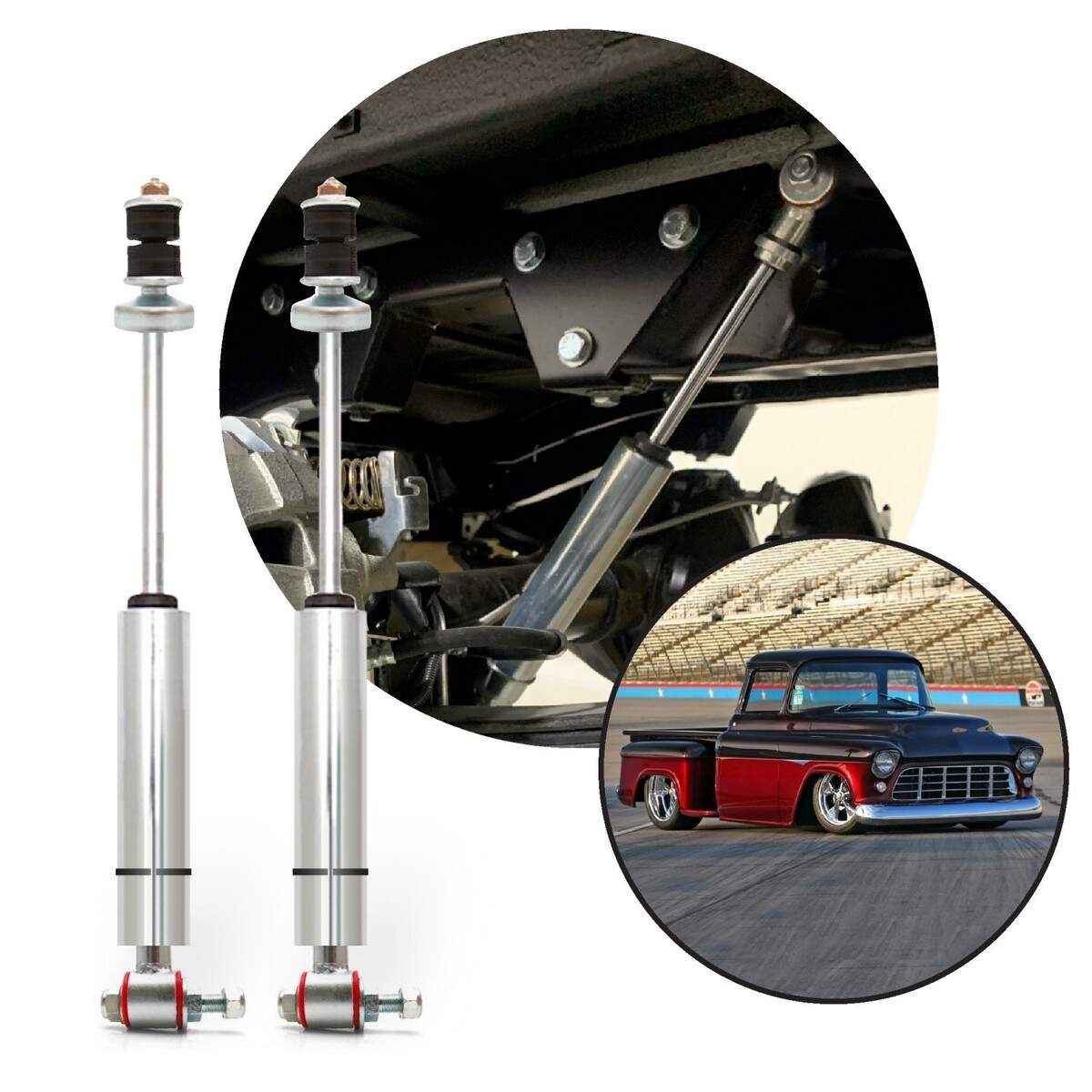 Performance Racing Nitro Gas Rear Shocks 1950 1955 Chevrolet Pickup Truck Chevy EBay