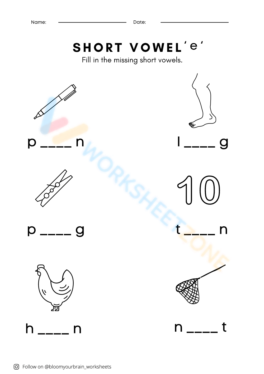 Printable Grade 1 Missing Vowels Worksheets Printable Grade 1 Missing Vowels Worksheets