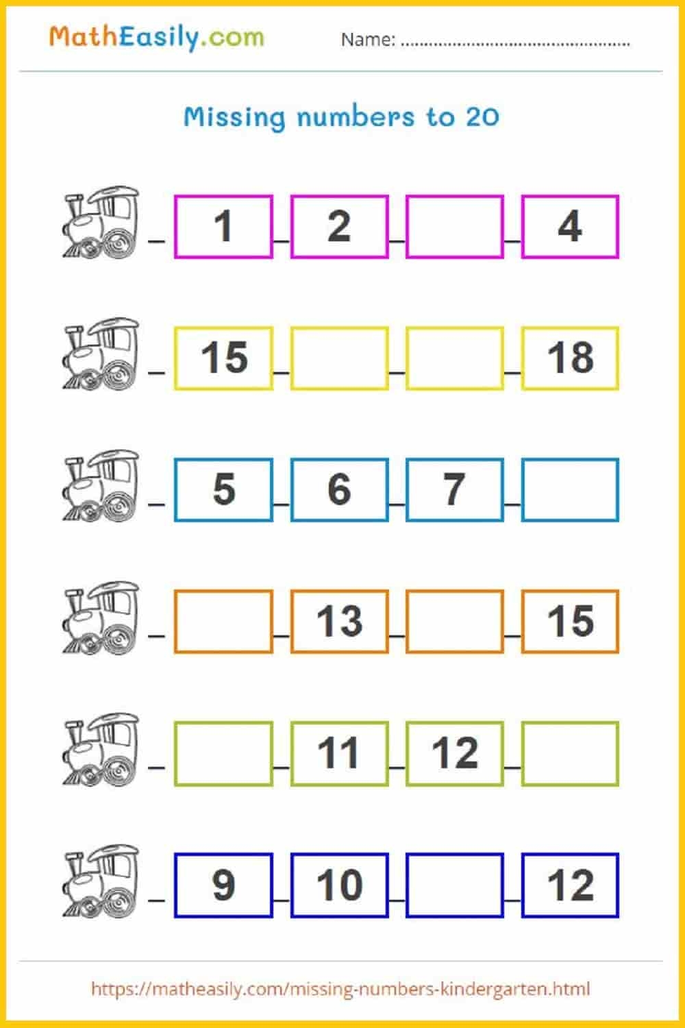 Printable Kindergarten Math Worksheets PDF Free Download Printable Kindergarten Math Worksheets PDF Free Download