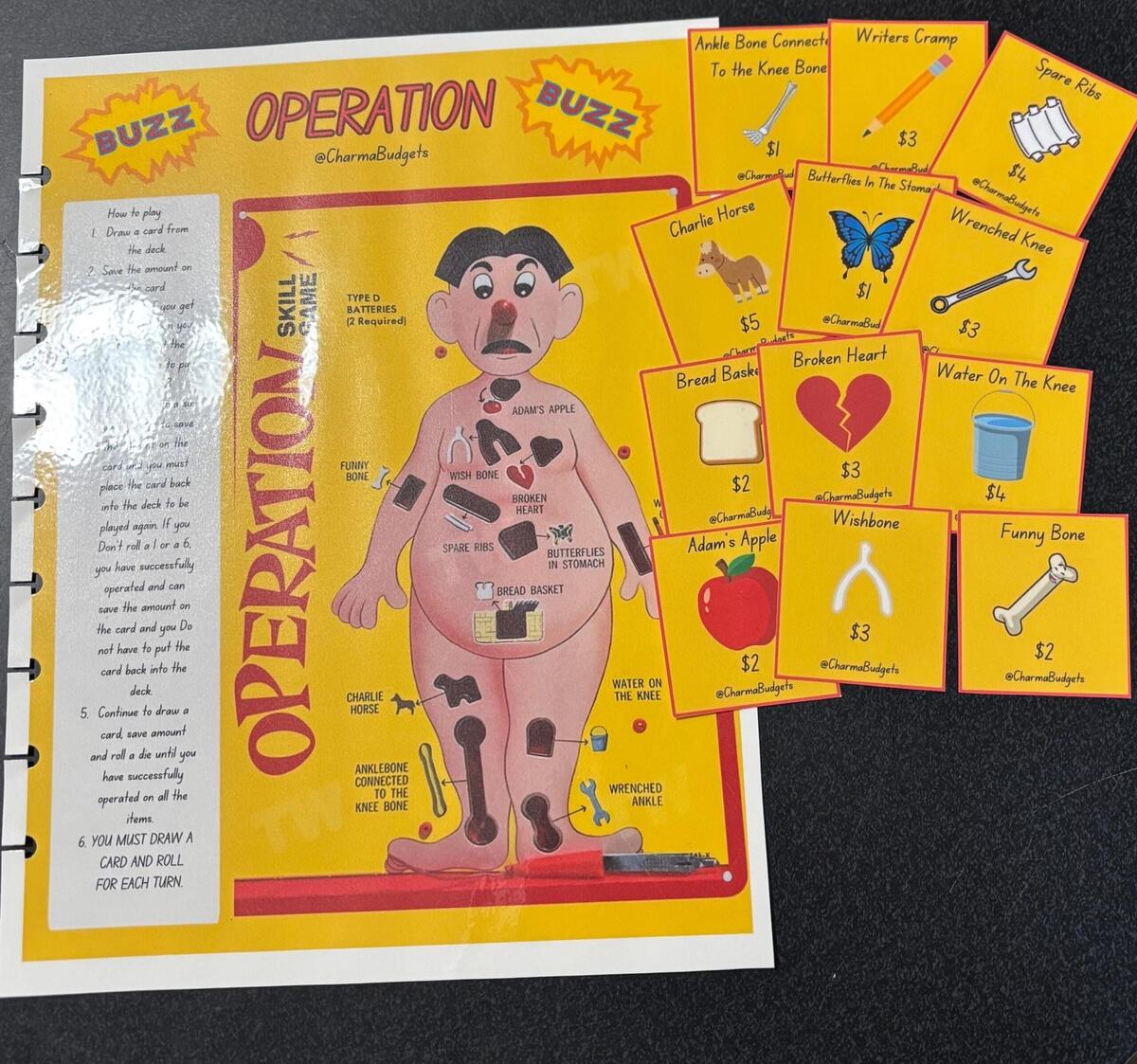 Printable Operation Game Pieces Shop On Pinterest Printable Operation Game Pieces Shop On Pinterest