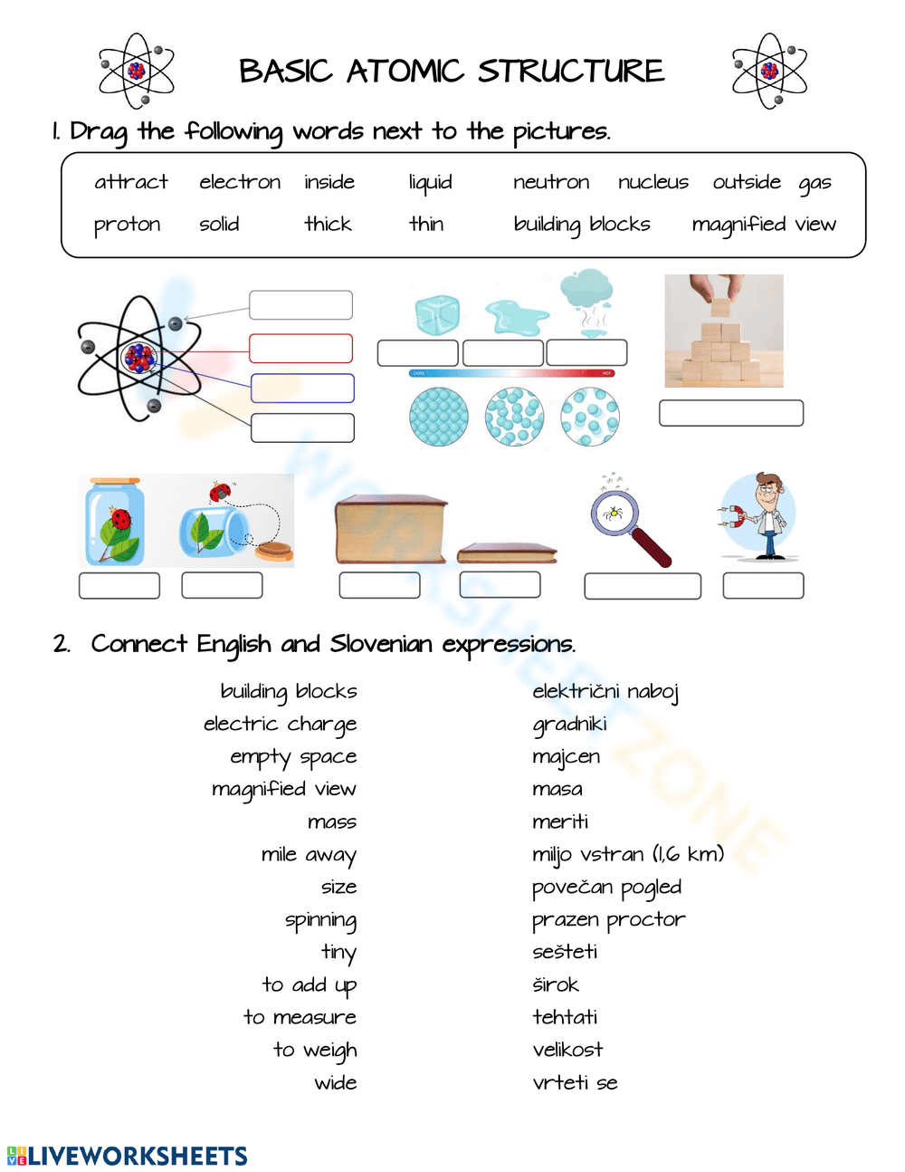 Printable Structure Of The Atom Worksheets Download Printable Structure Of The Atom Worksheets Download
