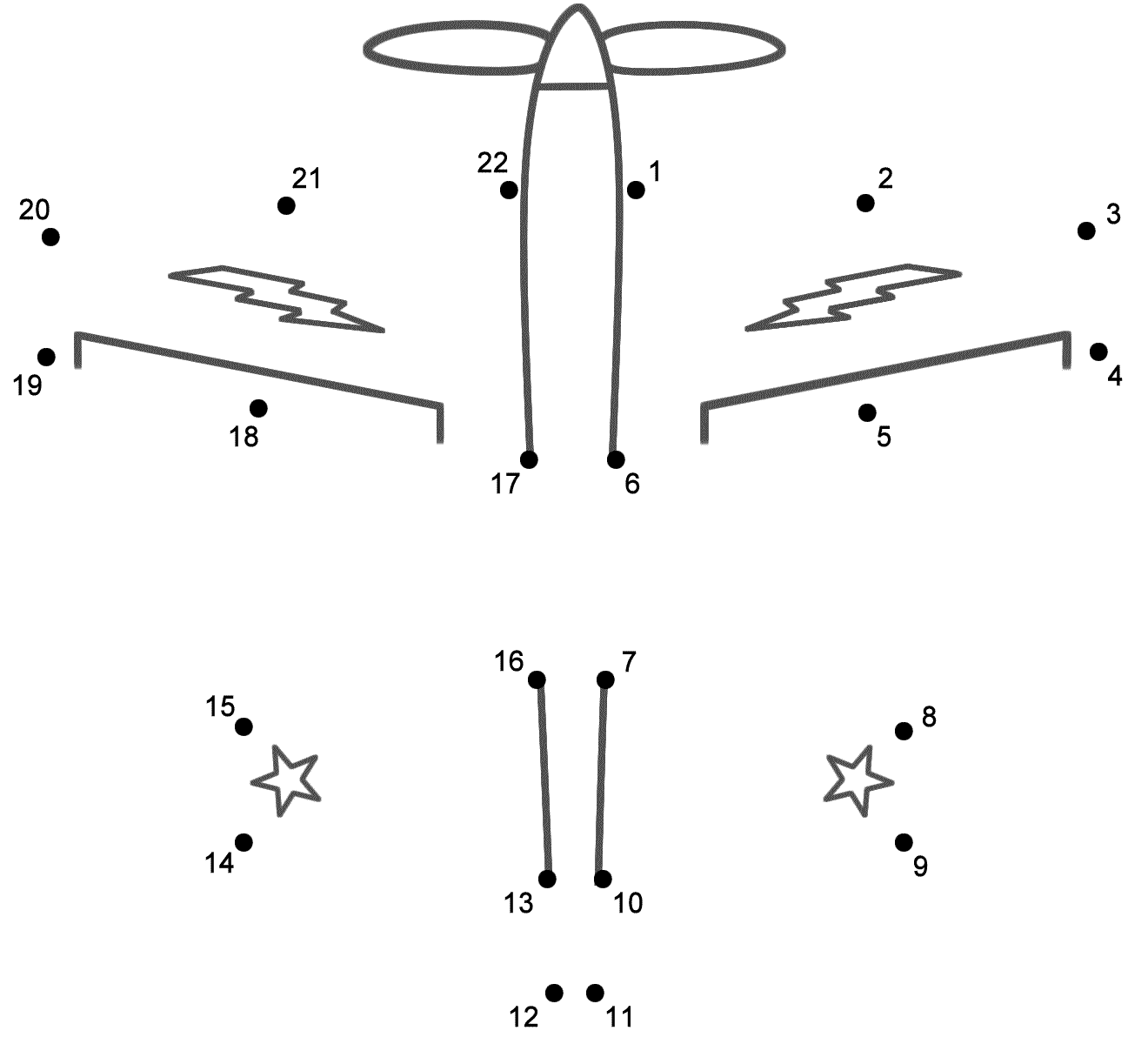 Propeller Airplane Connect The Dots Count By 1 S Transportation Propeller Airplane Connect The Dots Count By 1 S Transportation