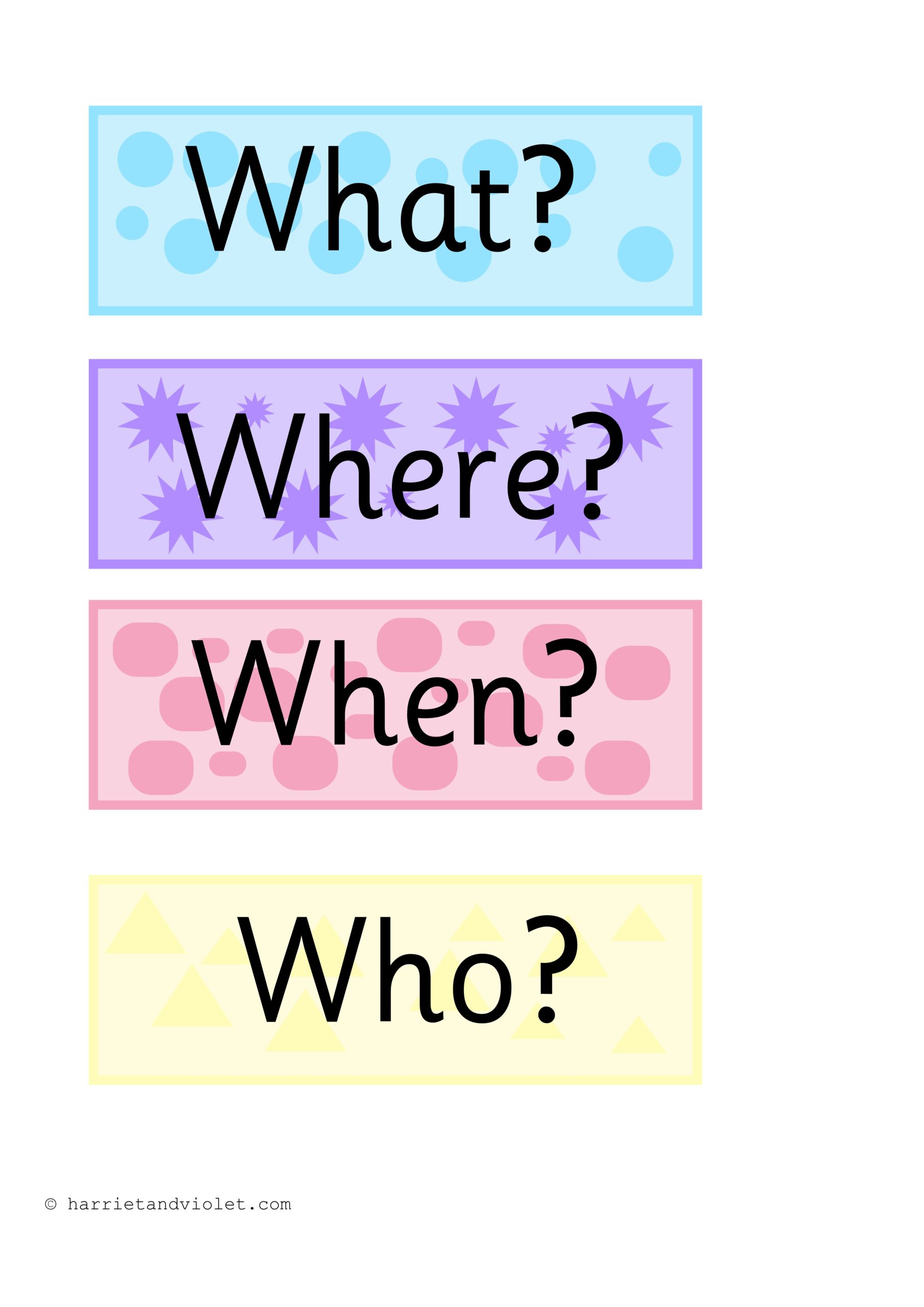 Question Words Flashcards Printable Teaching Resources Print Play Learn Question Words Flashcards Printable Teaching Resources Print Play Learn