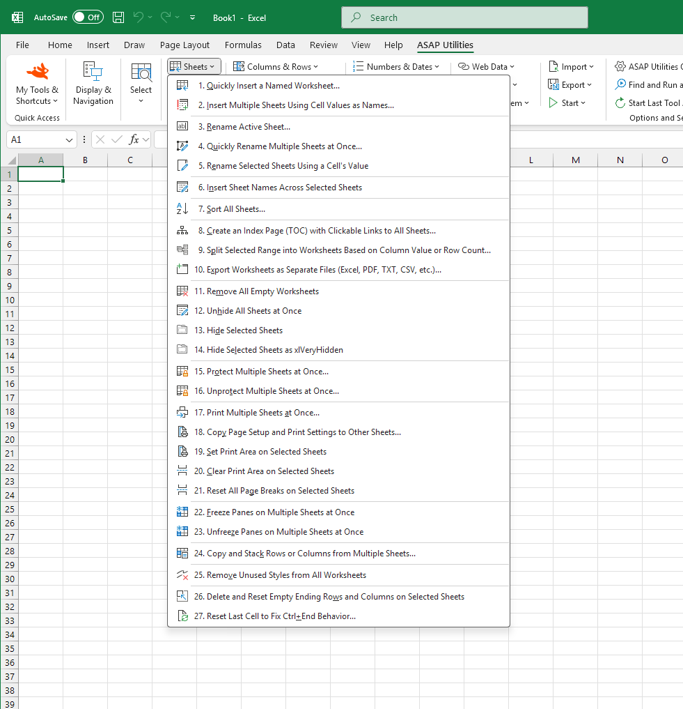 Quickly Rename Multiple Sheets At Once Extra Features For Excel