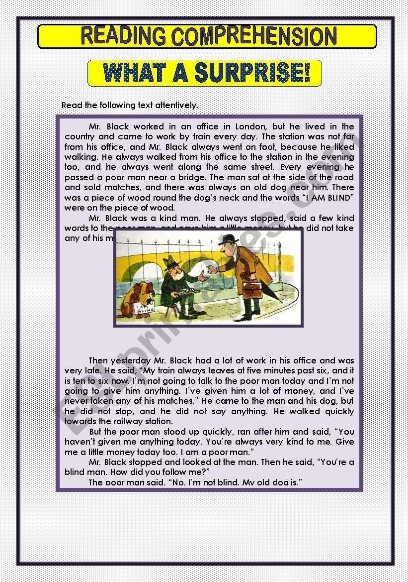 2 Reading Comprehension Worksheets For Intermediate Level ESL Worksheets Library