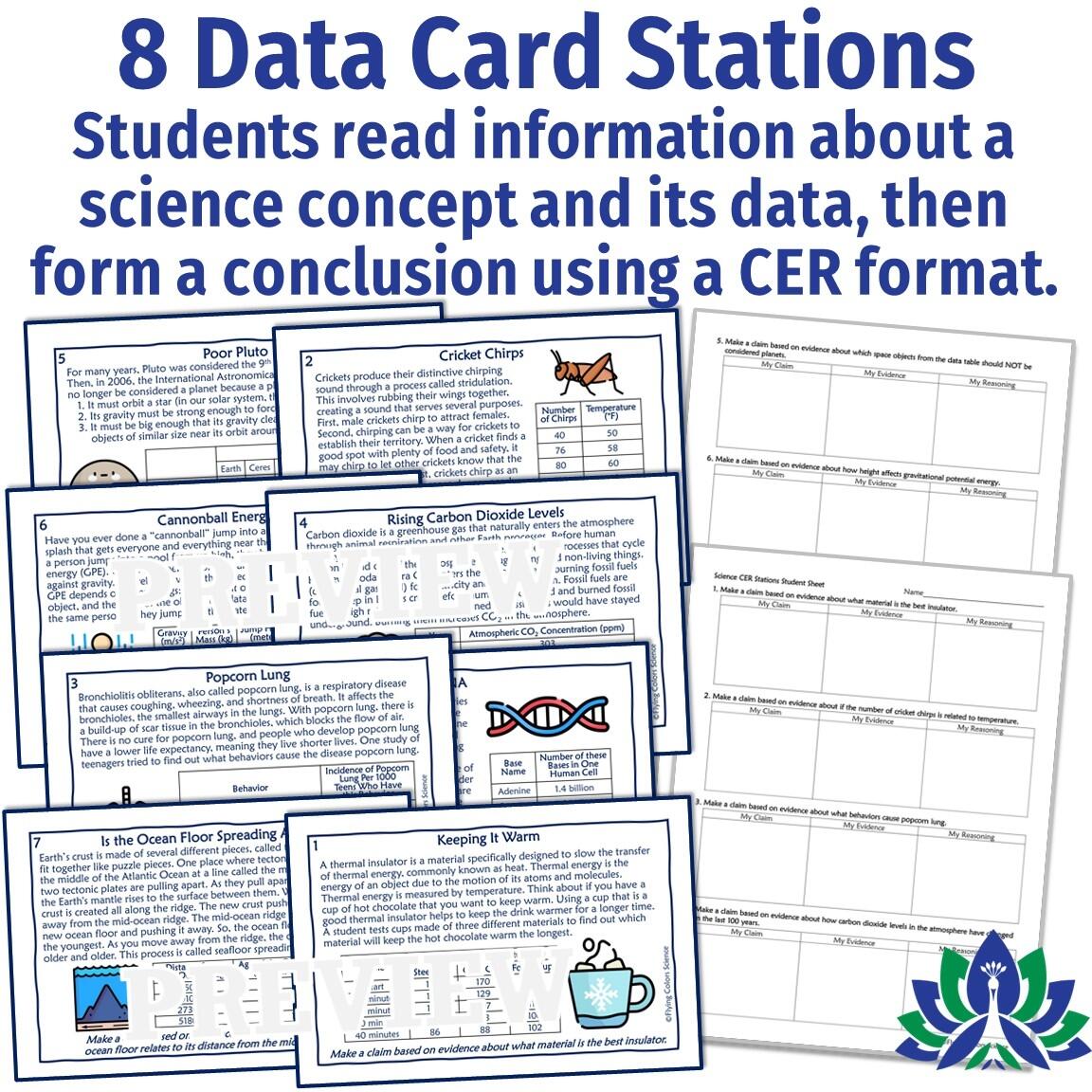 Science Claims Evidence And Reasoning Worksheet Flying Colors Science
