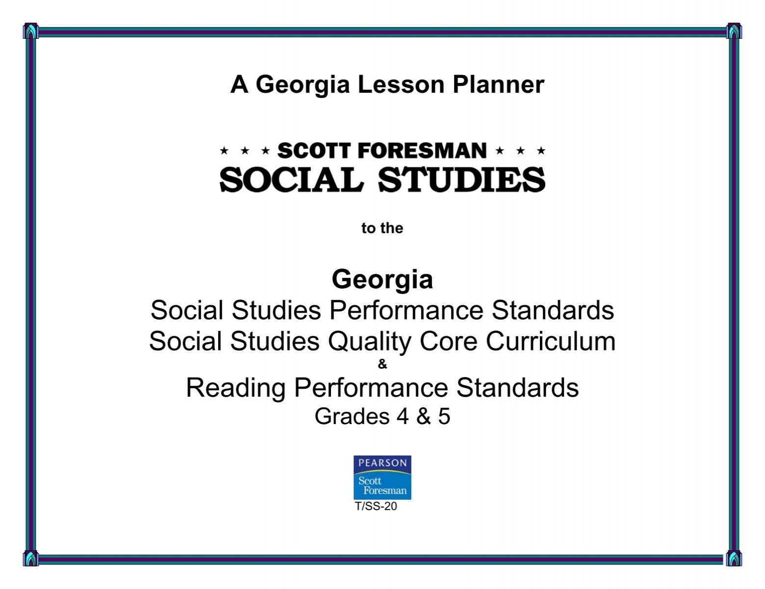SCOTT FORESMAN SOCIAL STUDIES C 2005 Gr 4 5 Pearson SCOTT FORESMAN SOCIAL STUDIES C 2005 Gr 4 5 Pearson