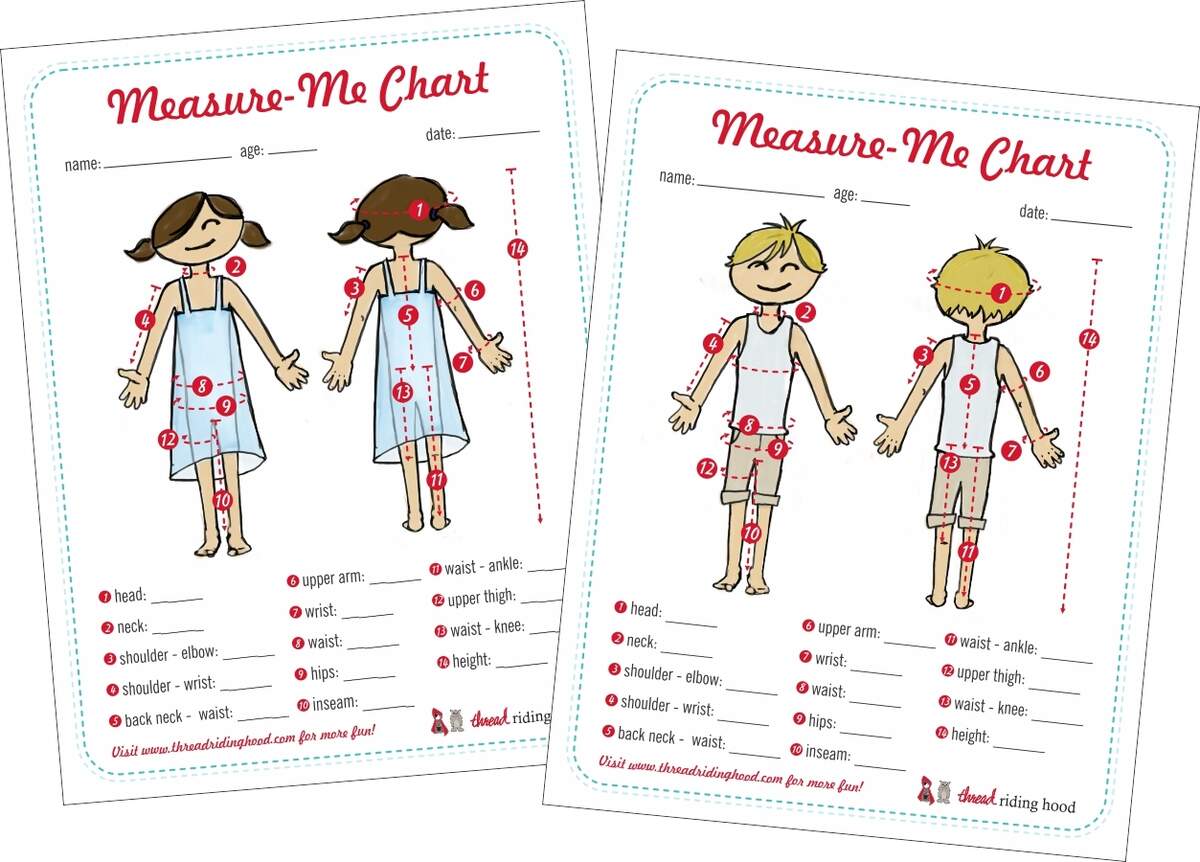 Sew Essential Tips Tricks And Notions 14 Keeping Track free Printable Measurement Chart Thread Riding Hood