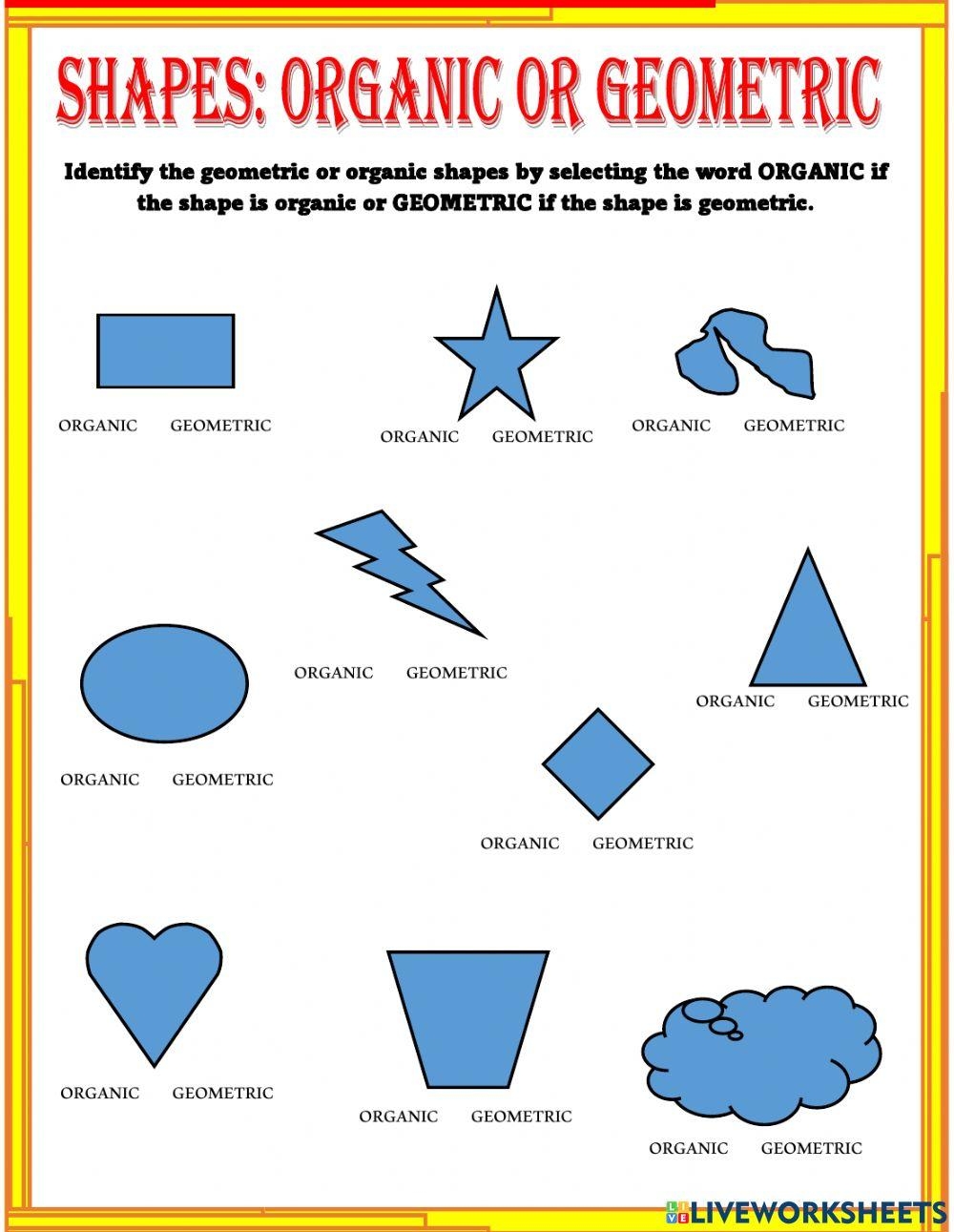 Shapes Online Exercise For Primary Worksheets Library