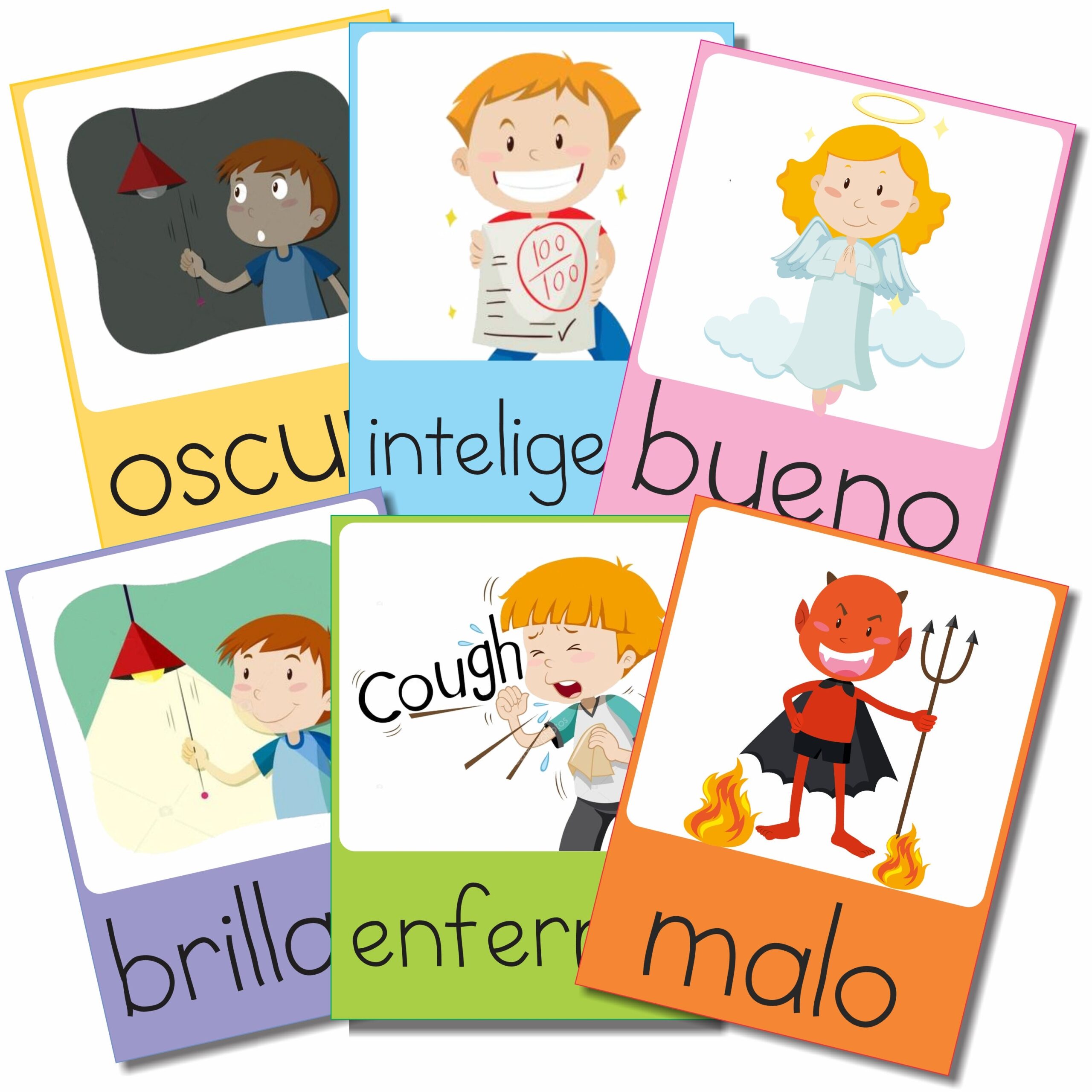SPANISH Flashcards Adjectives Printable Flashcards Adjetivos En Espa Ol Etsy SPANISH Flashcards Adjectives Printable Flashcards Adjetivos En Espa Ol Etsy
