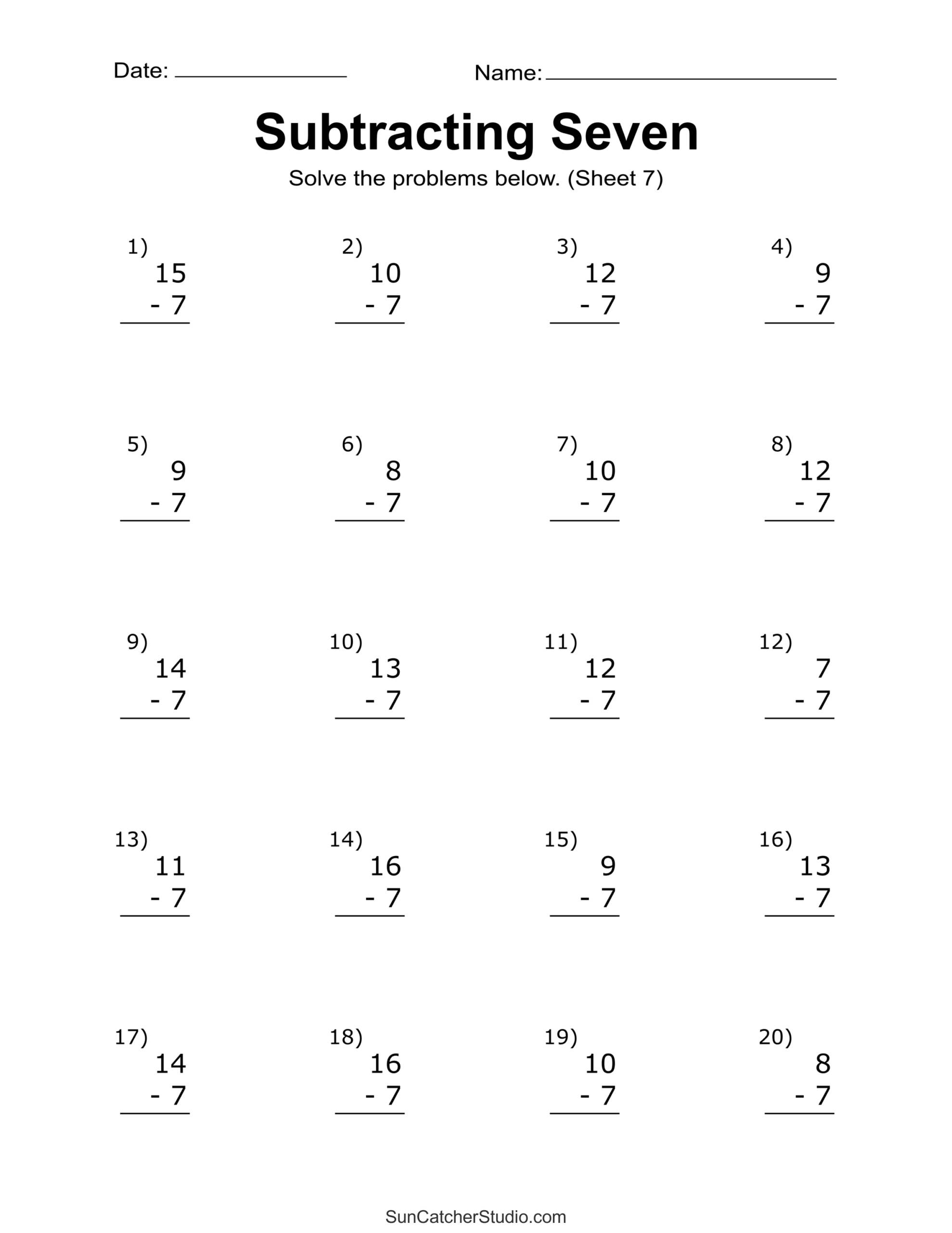 Subtraction Worksheets Free Printable Math Drills Free Printables Lettering SVG Files Tools Apps Subtraction Worksheets Free Printable Math Drills Free Printables Lettering SVG Files Tools Apps
