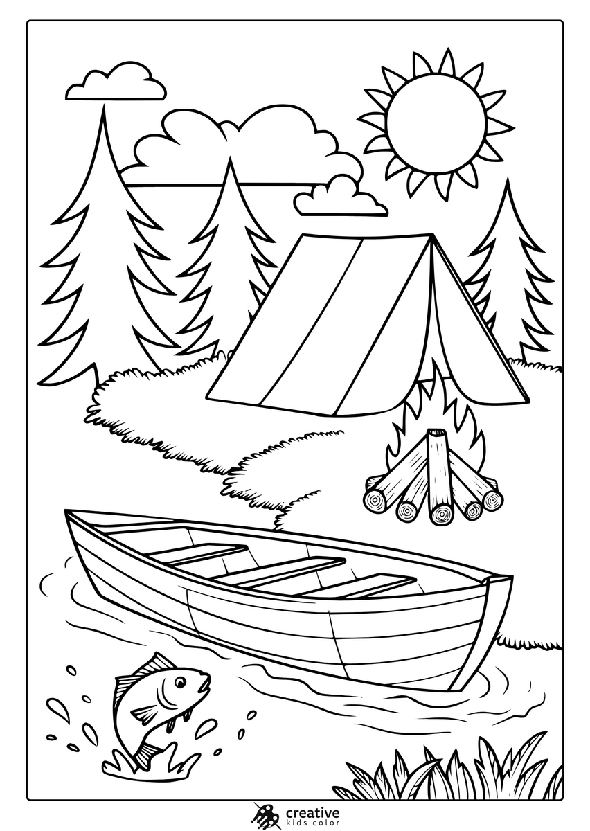 Summer Coloring Pages Free Printable Seasonal PDFs