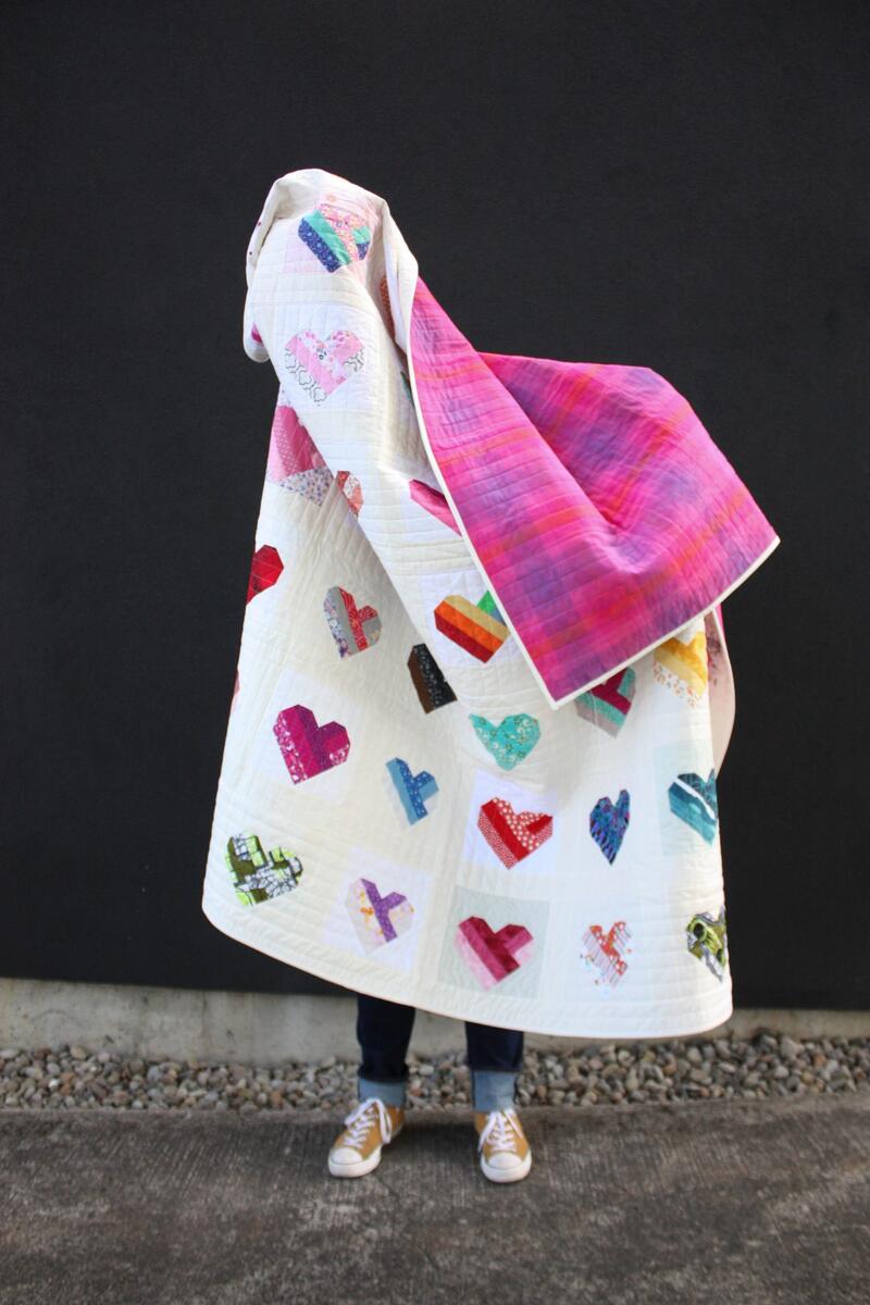 Take Heart A Free Quilt Block For You Modern Domestic Take Heart A Free Quilt Block For You Modern Domestic