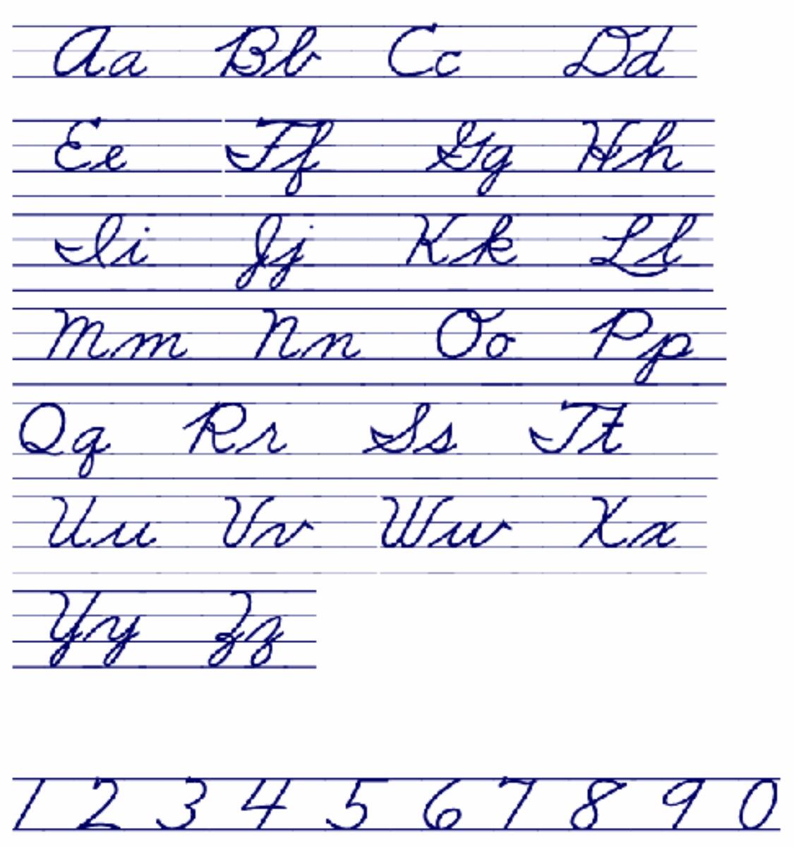 Cursive Alphabet Tracing Worksheet Printable Cursive Alphabet Tracing Worksheet Learn Cursive Handwriting Practice Cursive Alphabet Etsy