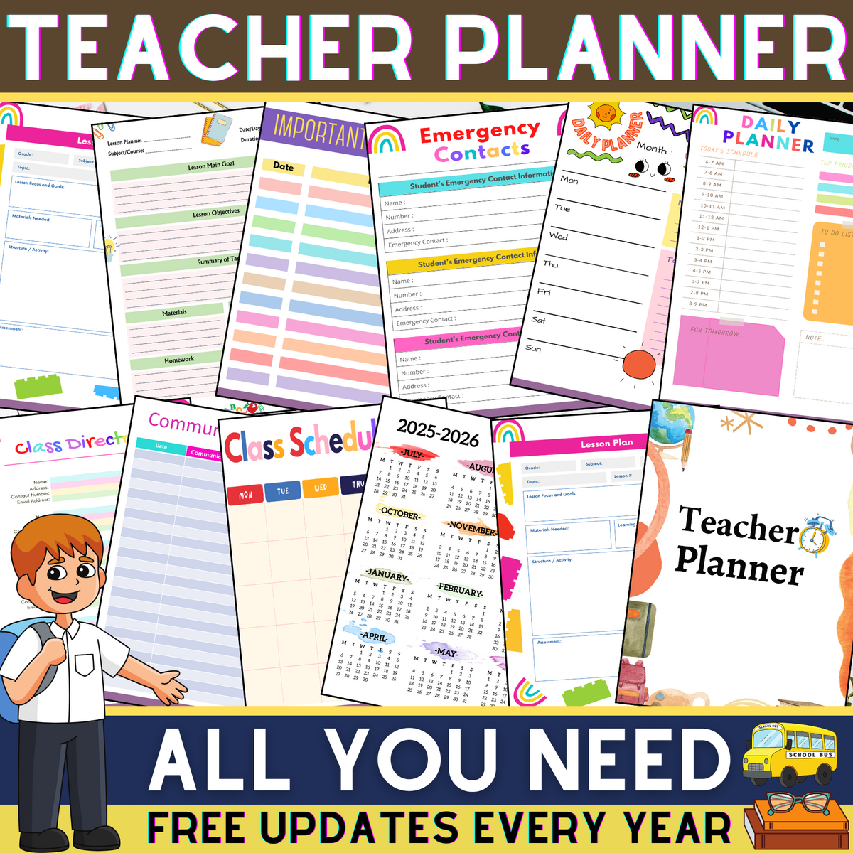 Teacher Planner 2025 2026 Printable Editable Digital Weekly Daily Lesson Made By Teachers Teacher Planner 2025 2026 Printable Editable Digital Weekly Daily Lesson Made By Teachers