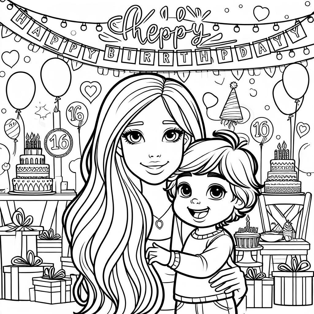 Teenager Coloring Pages Bubbely