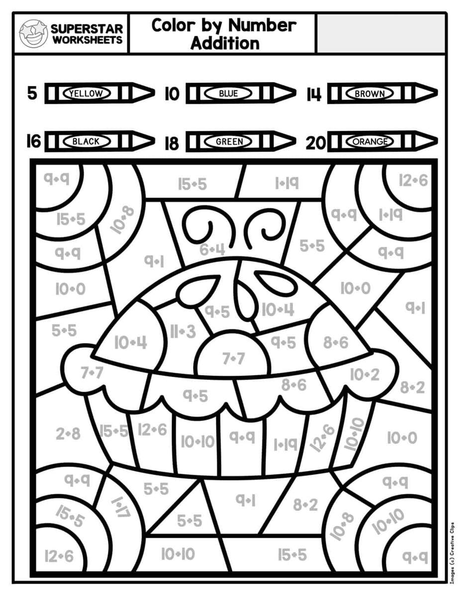 Thanksgiving Color By Number Superstar Worksheets Thanksgiving Math Coloring Sheets