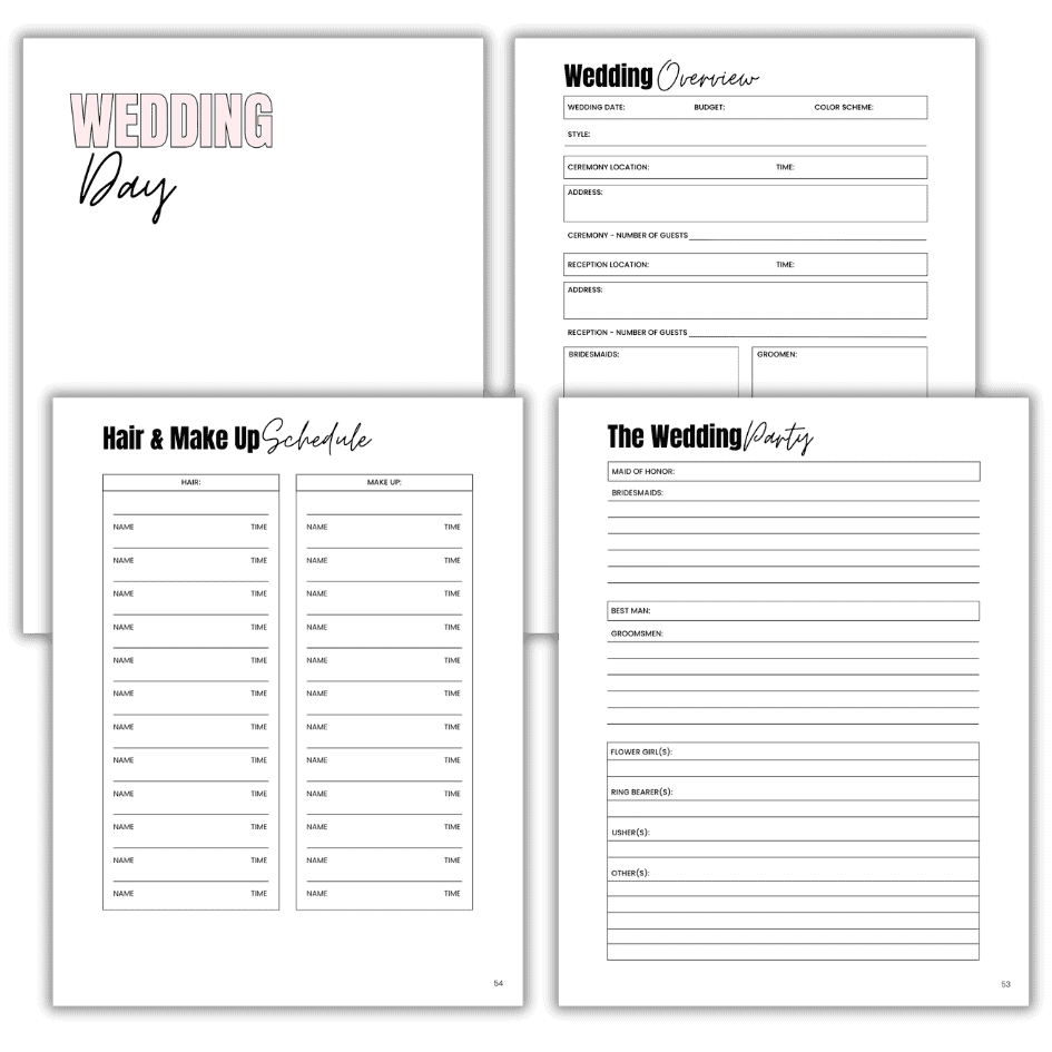 Printable Maid Of Honor Planner Wedding Duties Checklist PDF Etsy