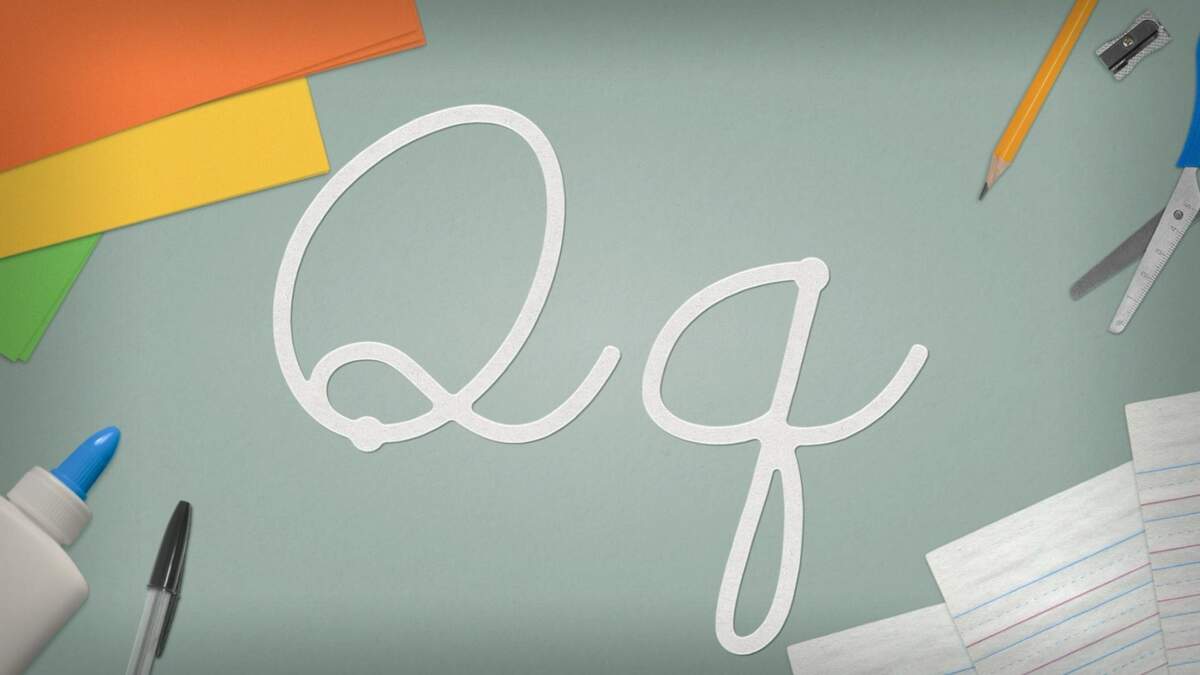 The Letter Q Cursive Connection PBS LearningMedia
