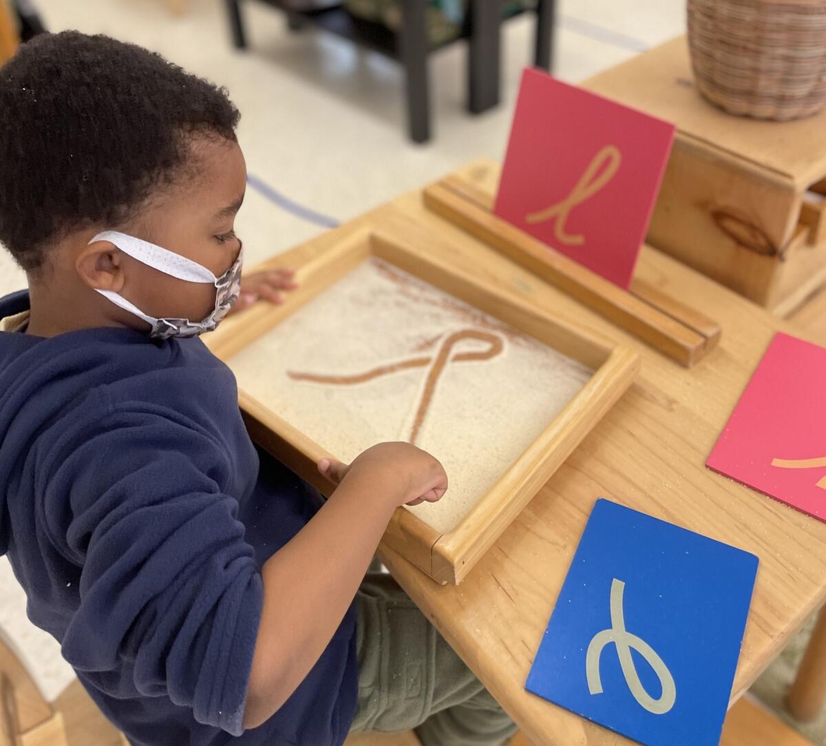 The Tactile Appeal Of Sandpaper Letters Numbers Greenspring Montessori School