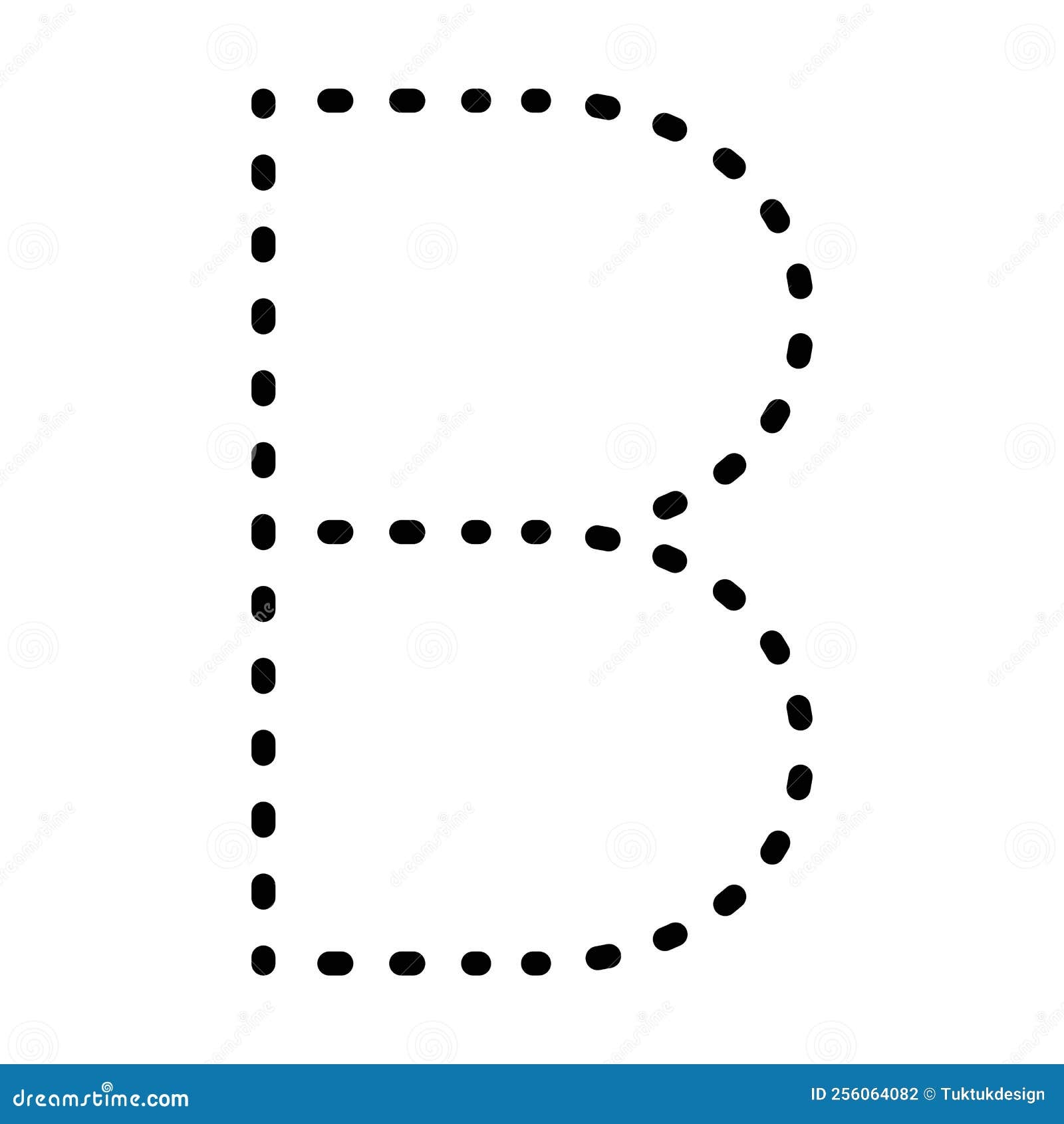 Tracing Alphabet Letter B Prewriting Dotted Line Element For Kindergarten Preschool And Montessori School Kids Worksheet Stock Vector Illustration Of Outline Learn 256064082