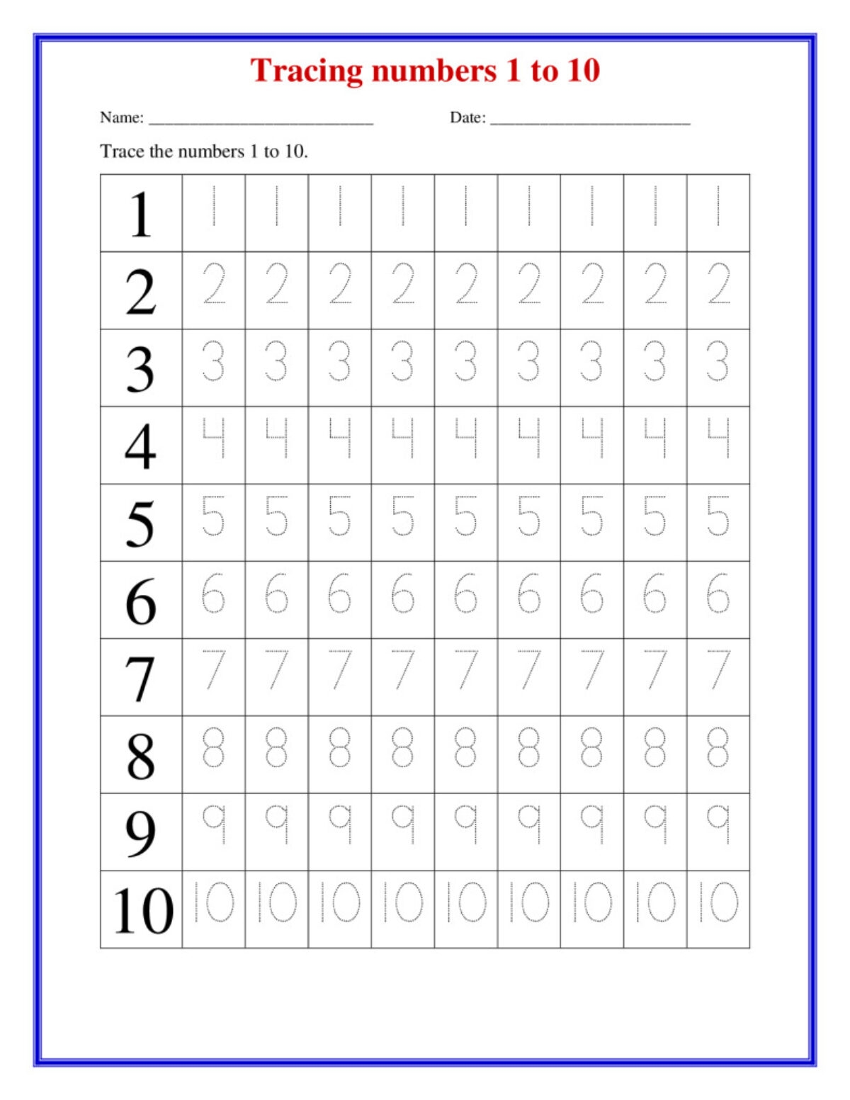 Tracing Number 1 To 20 Printable Star Worksheets Tracing Number 1 To 20 Printable Star Worksheets